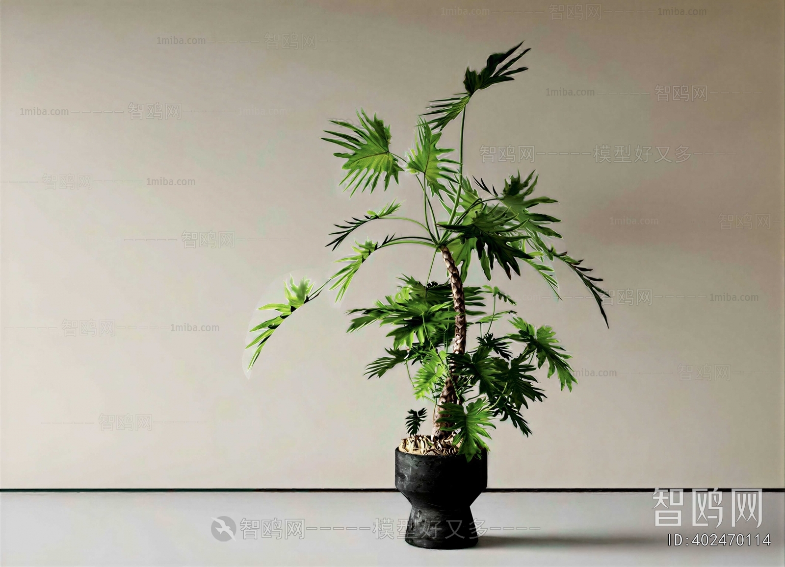 Modern Ground Green Plant Potted Plants