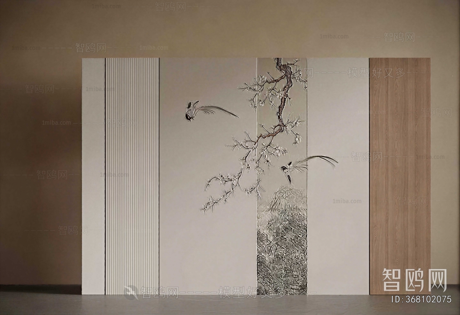 New Chinese Style TV Wall