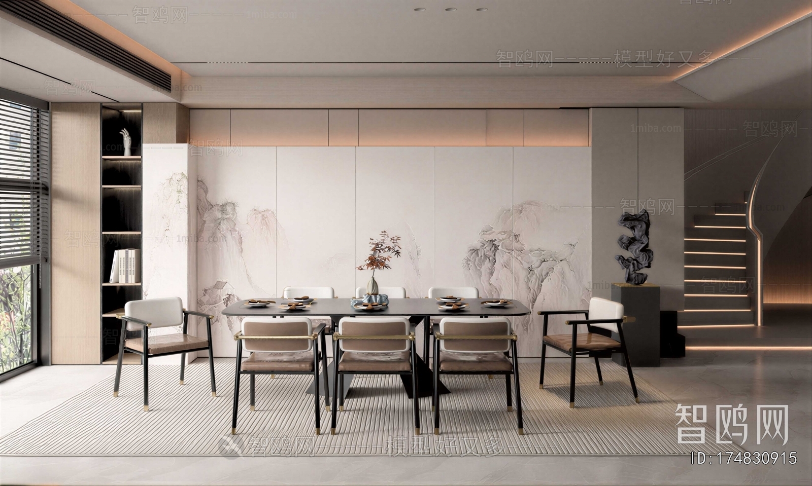 New Chinese Style Dining Room