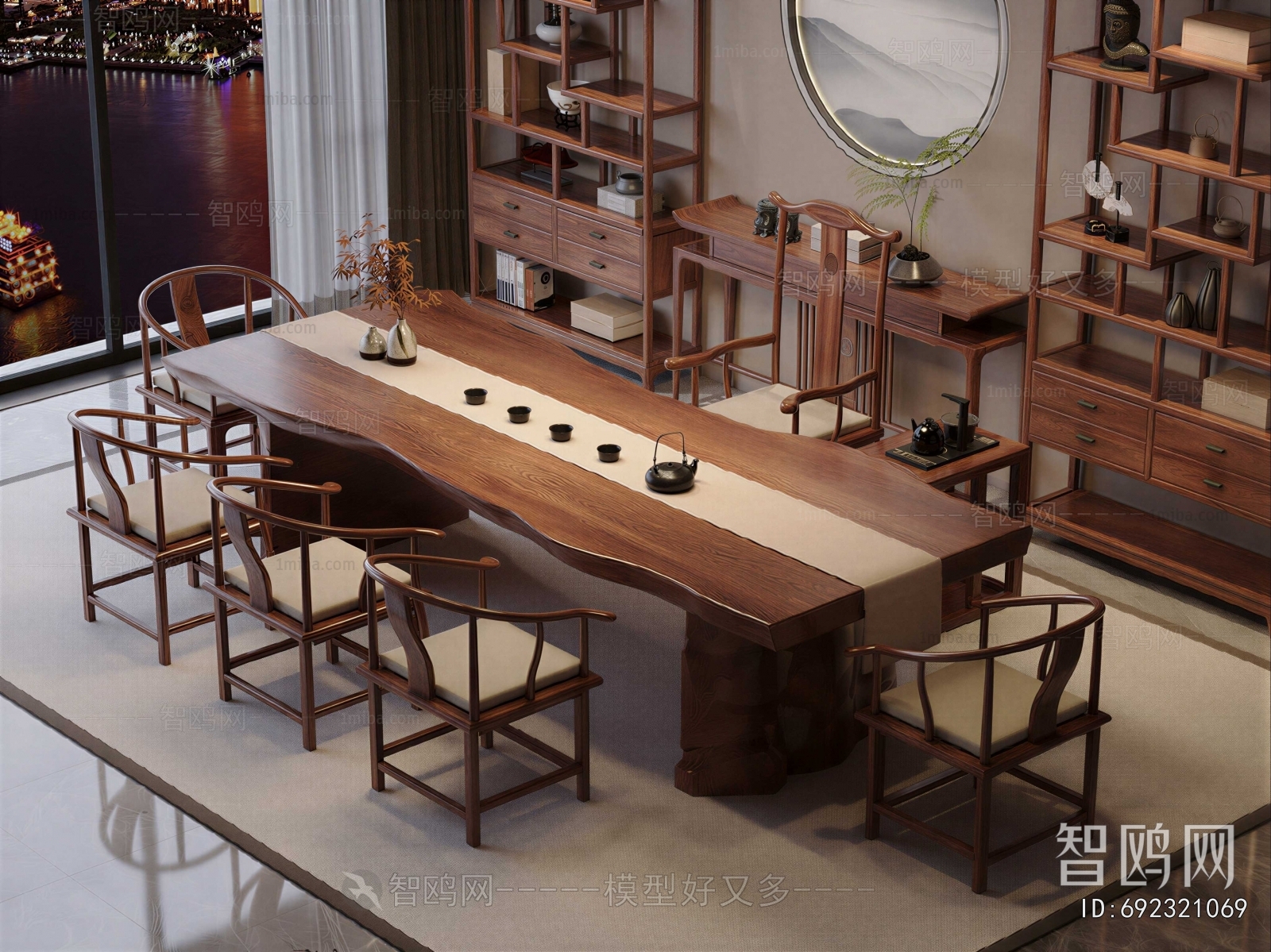 Chinese Style Tea Tables And Chairs