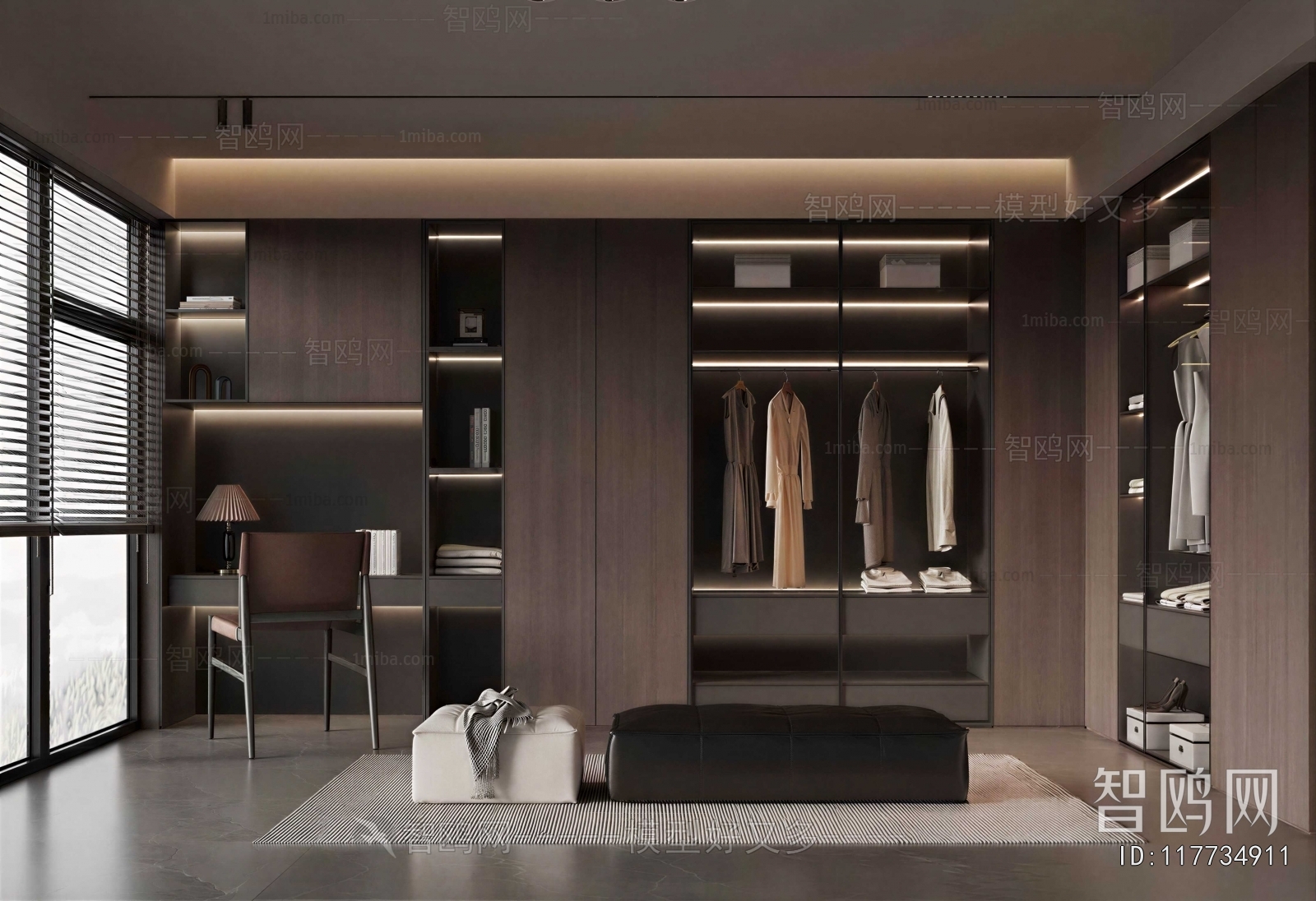 Modern Clothes Storage Area