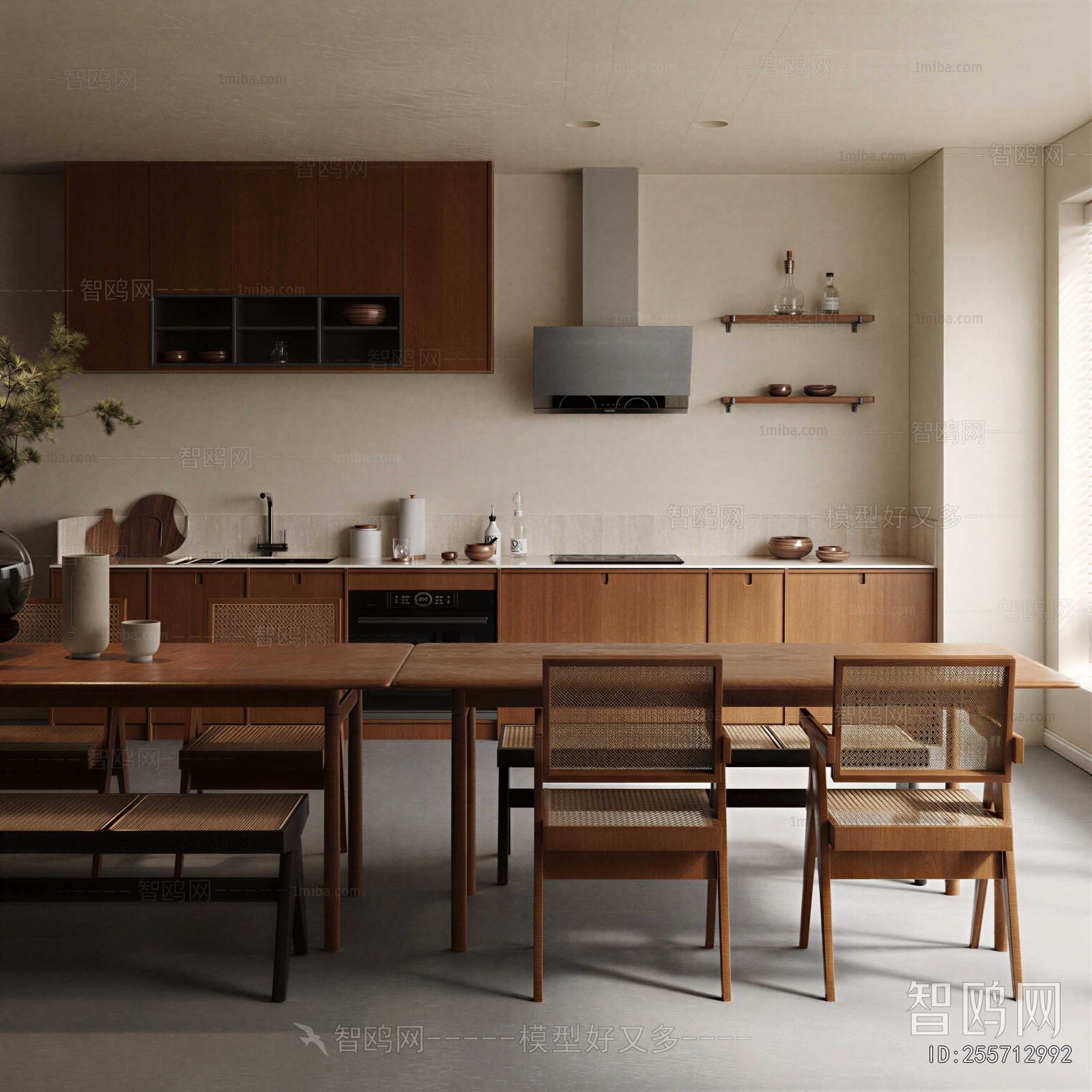 Wabi-sabi Style Dining Room