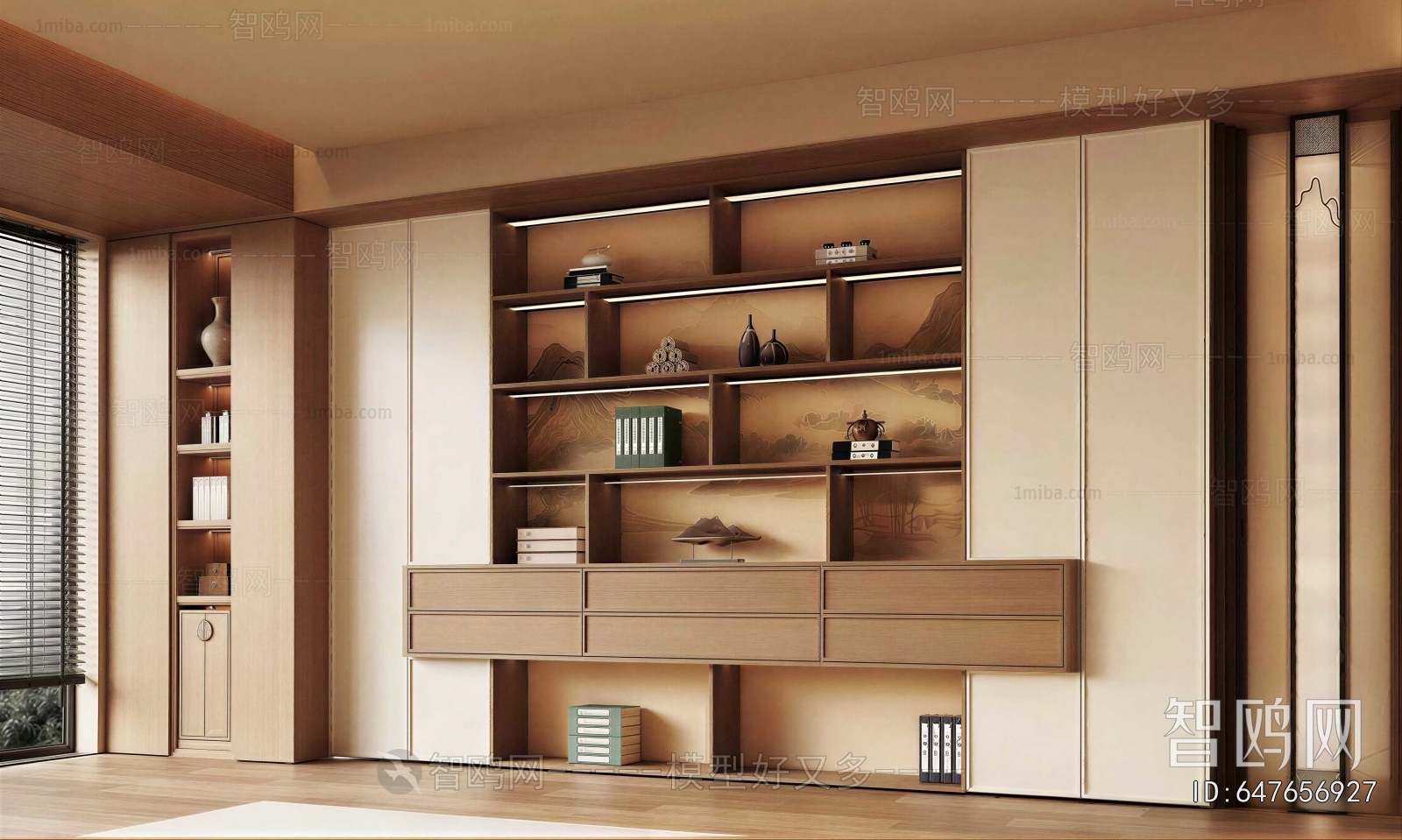 New Chinese Style Bookcase
