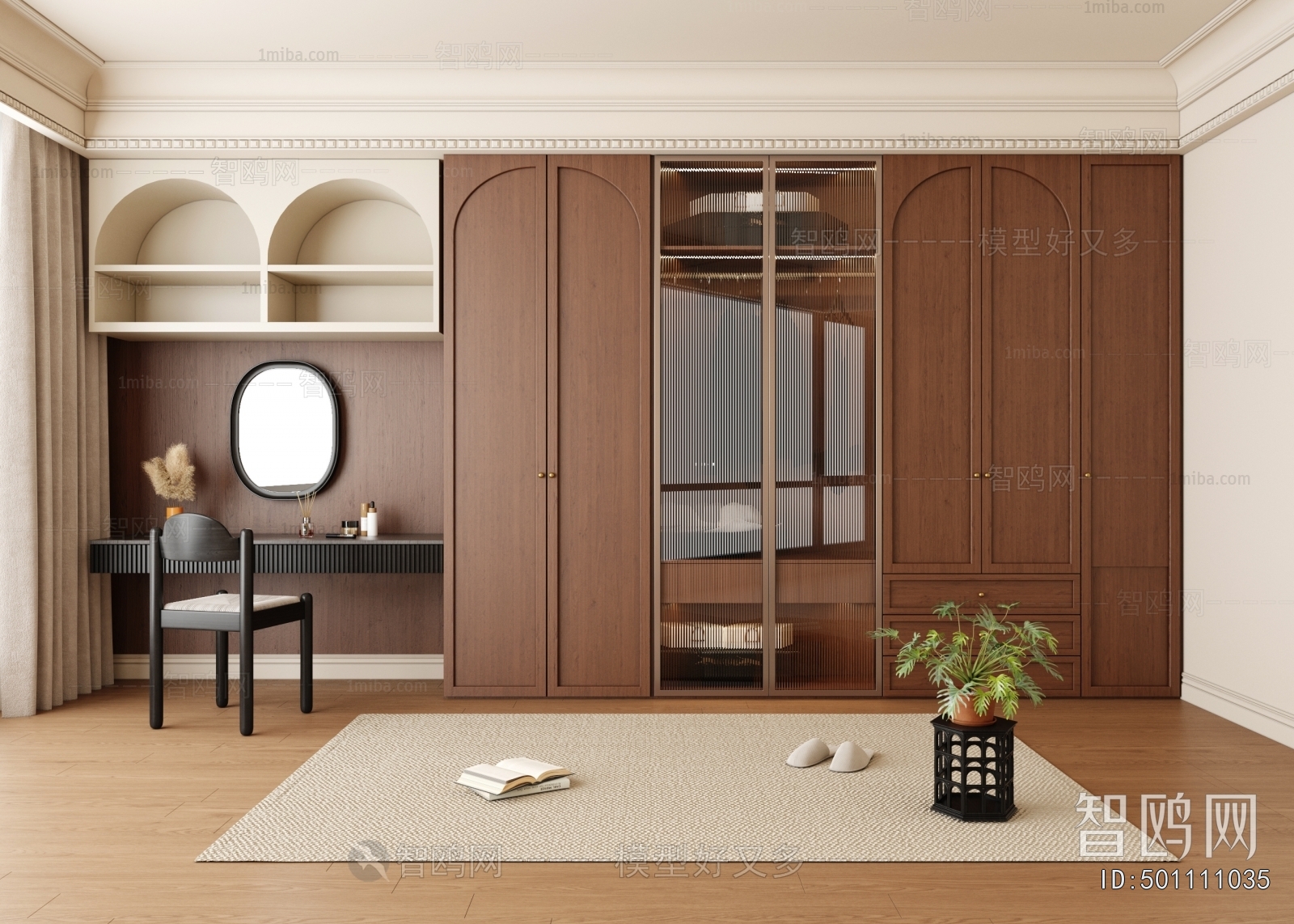 French Style Clothes Storage Area