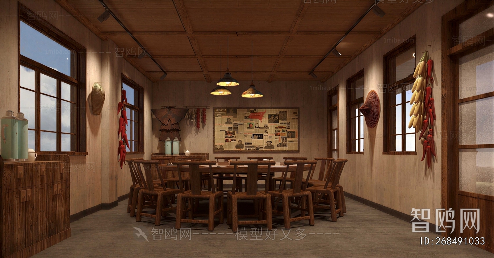 Retro Style Restaurant Box