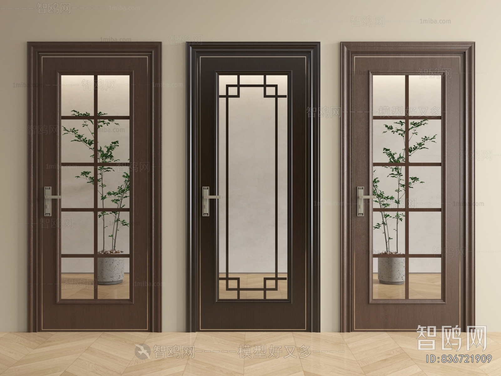 New Chinese Style Single Door
