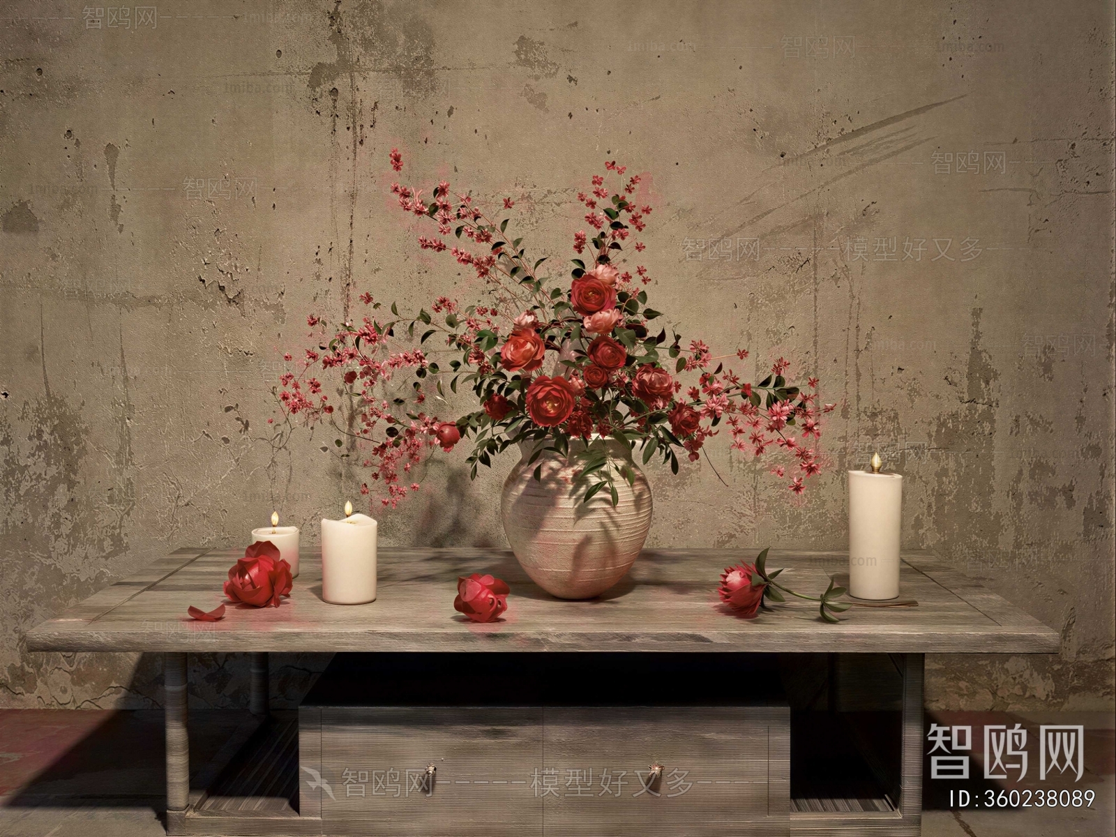 Wabi-sabi Style Flower Arrangement