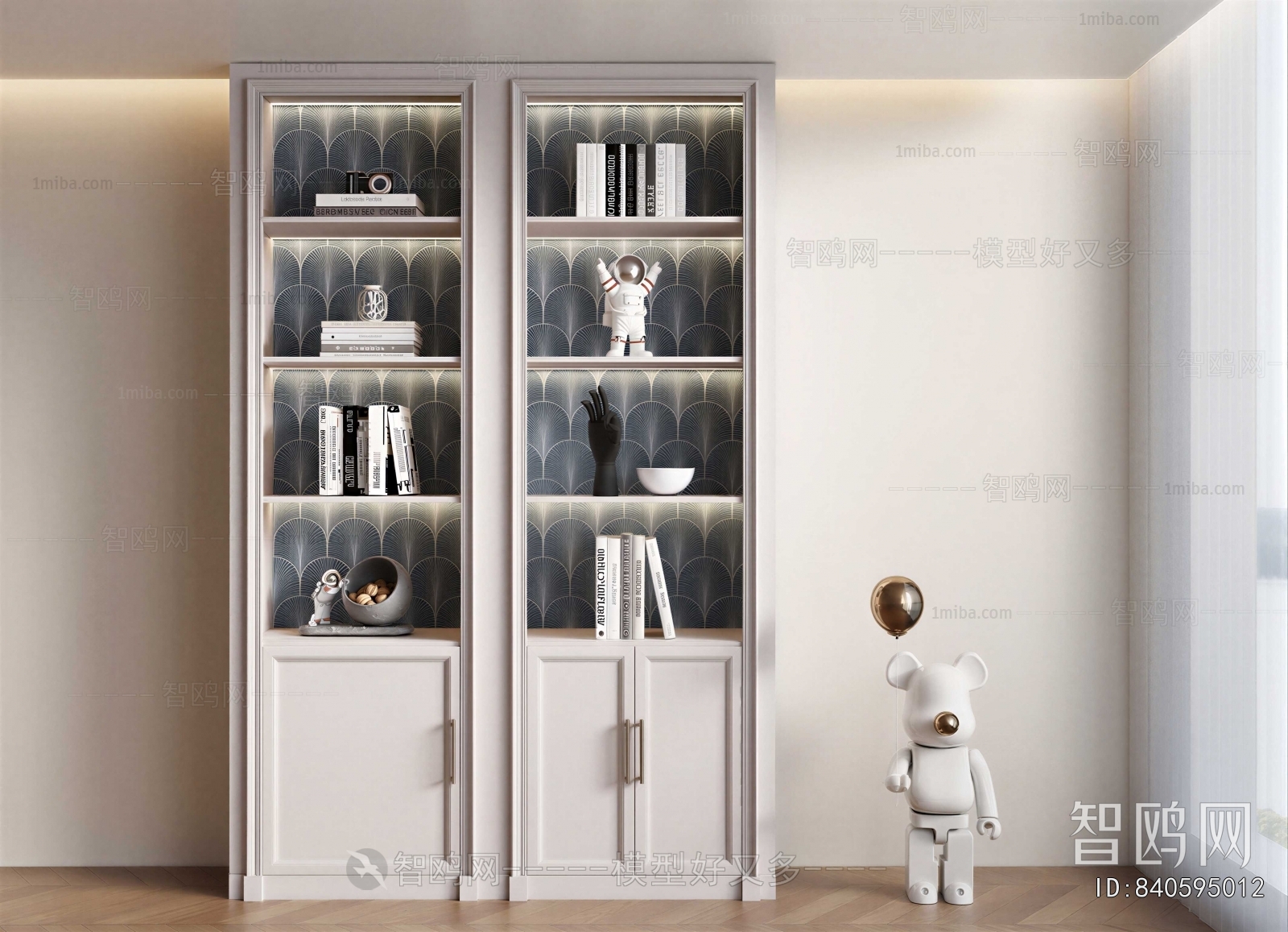 Simple European Style Bookcase