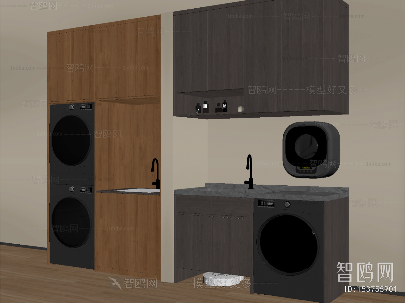 Modern Laundry Cabinet