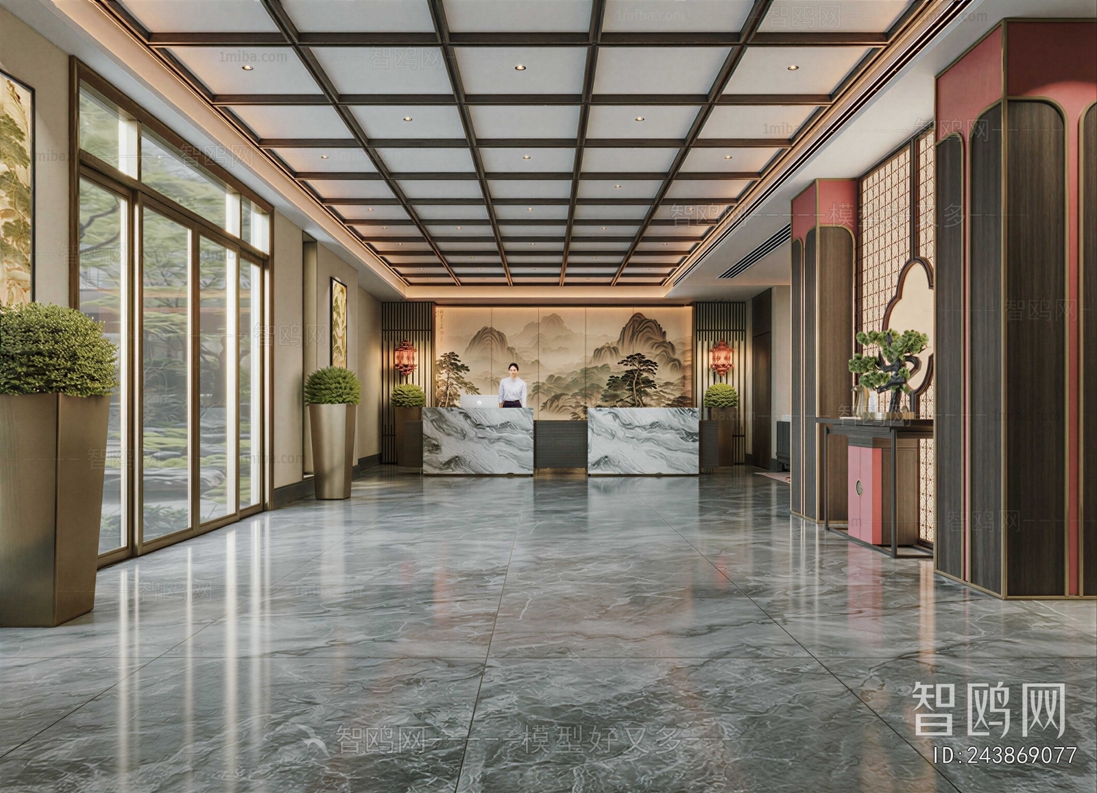 New Chinese Style Lobby Hall