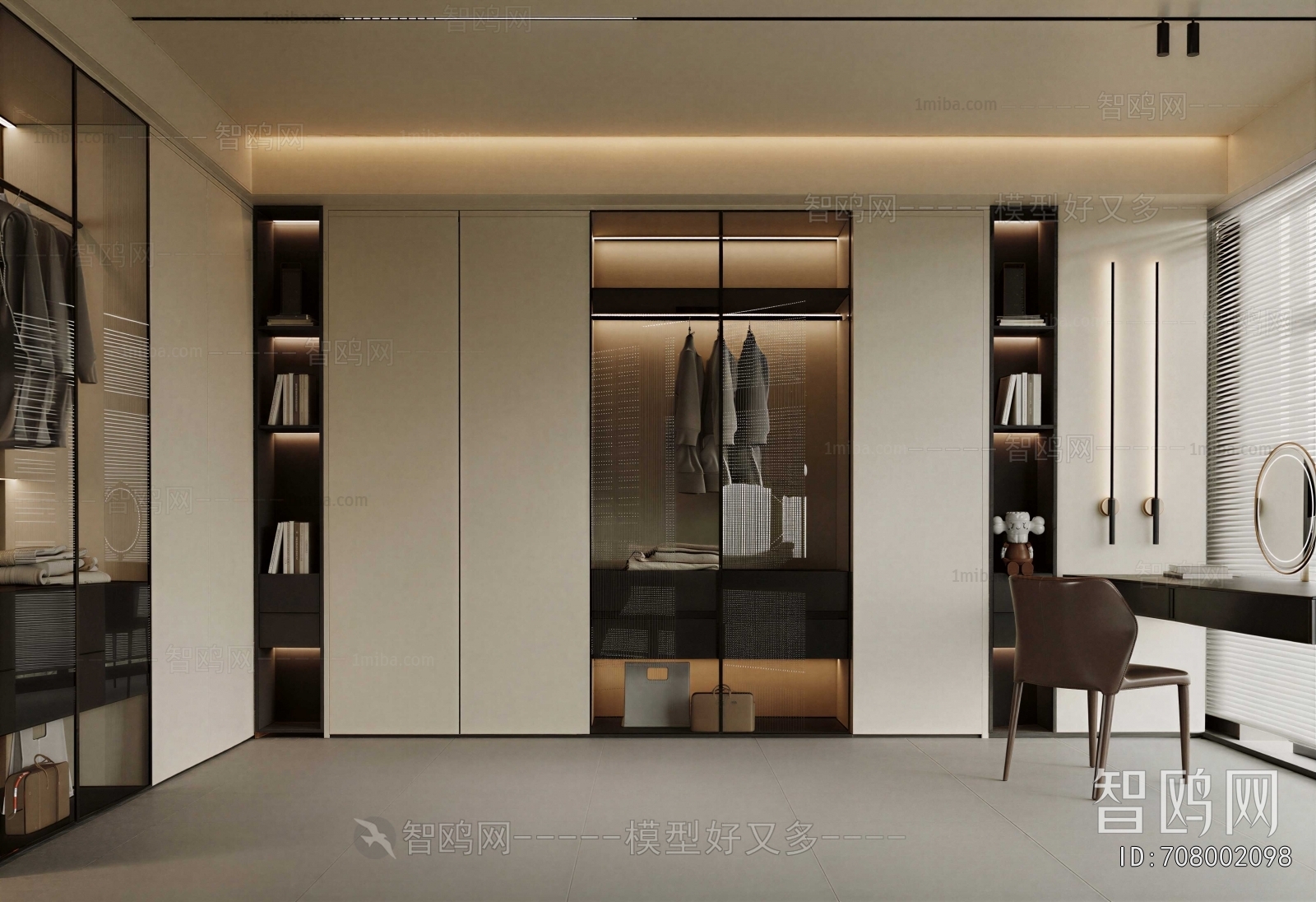 Modern Clothes Storage Area