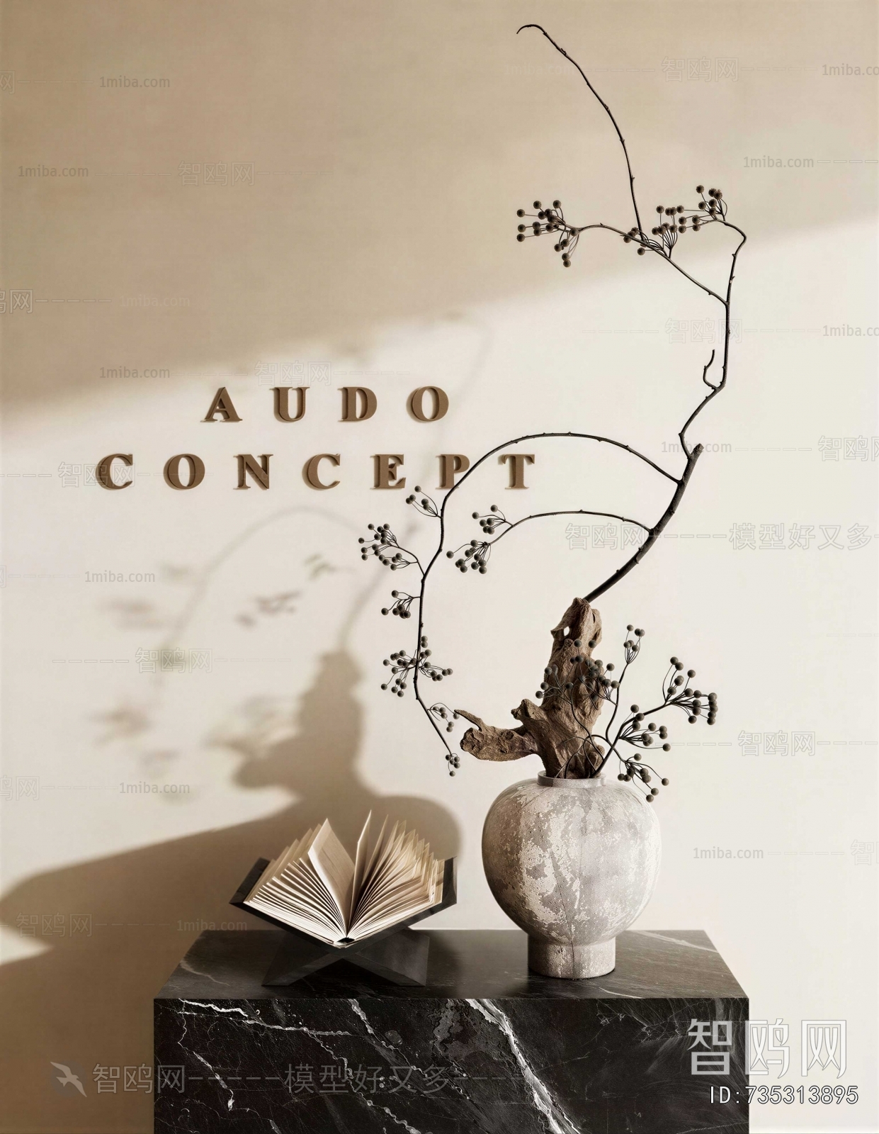 Wabi-sabi Style Dried Branch