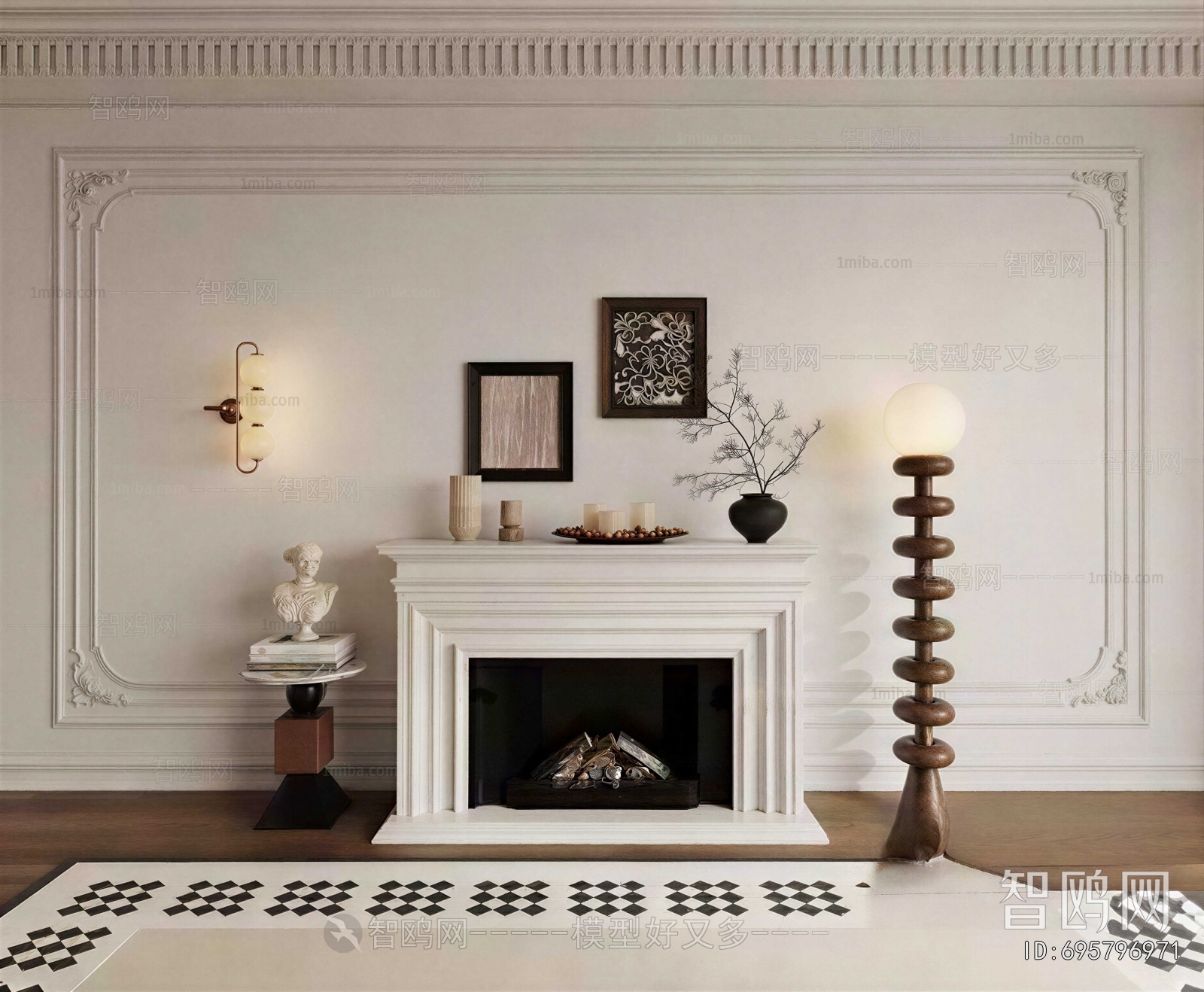French Style Fireplace