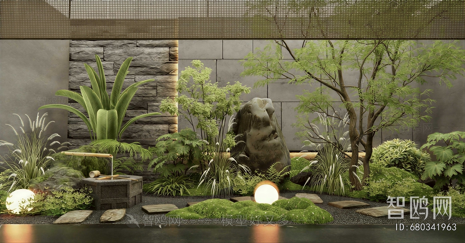 New Chinese Style Courtyard/landscape