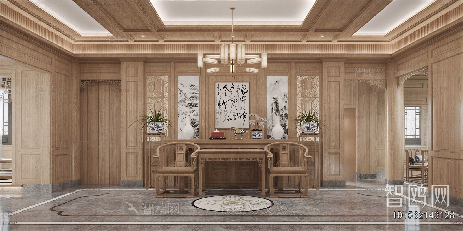 Chinese Style Hallway