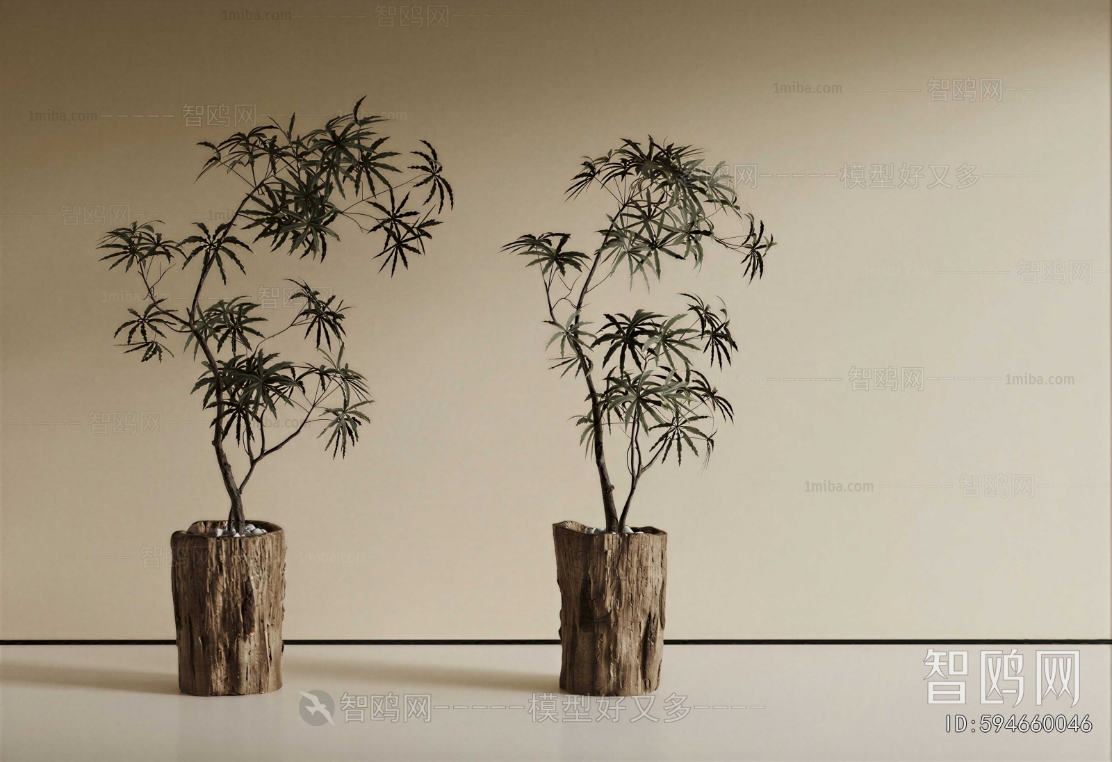 Modern Ground Green Plant Potted Plants