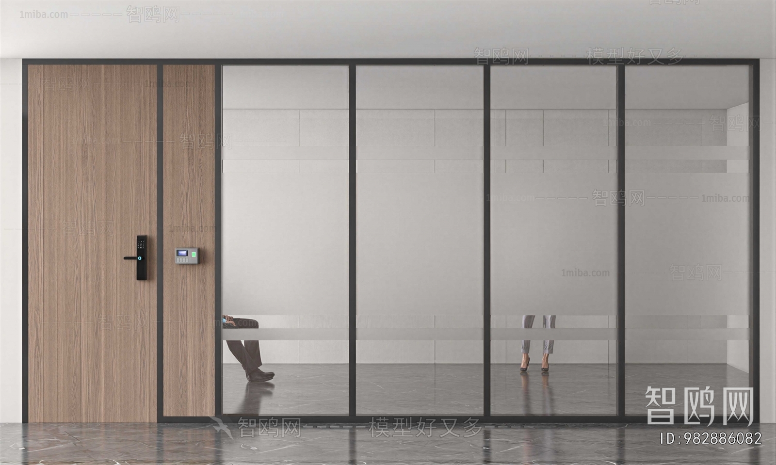 Modern Glass Screen Partition