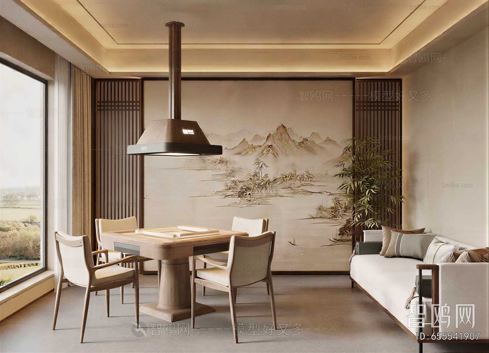 New Chinese Style Chess And Card Room