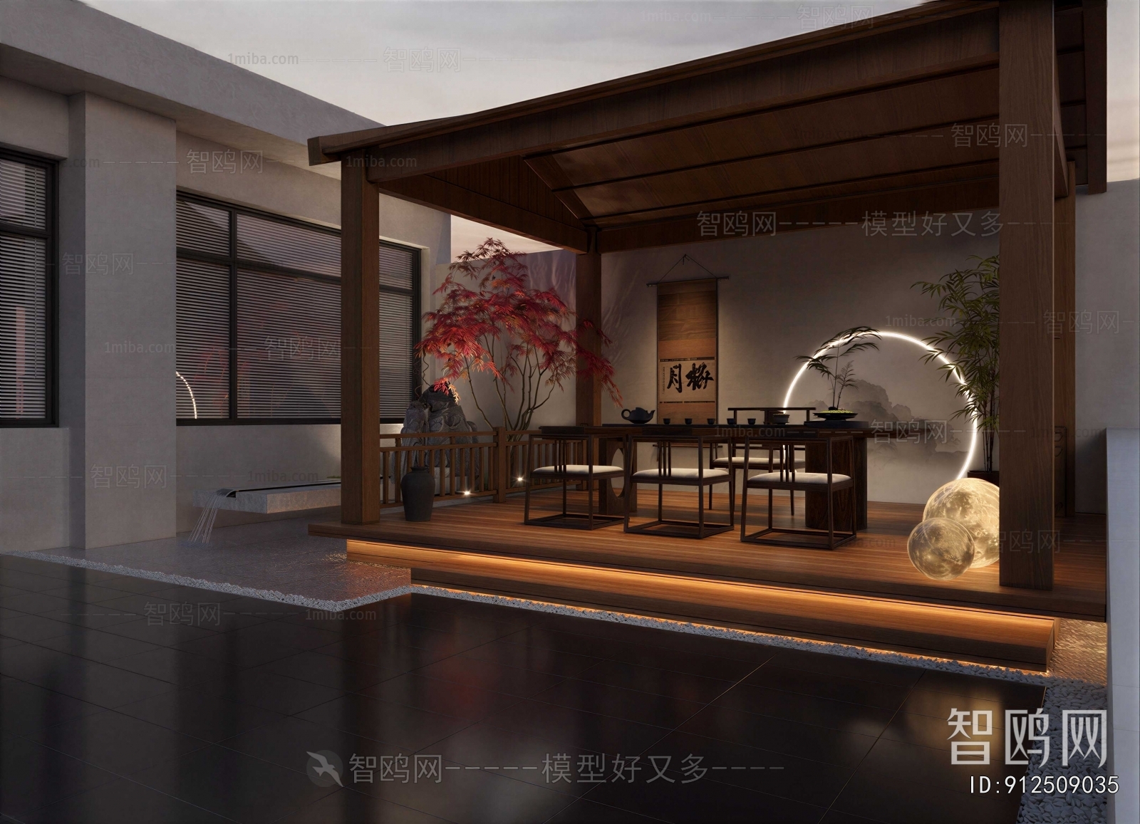 New Chinese Style Courtyard/landscape