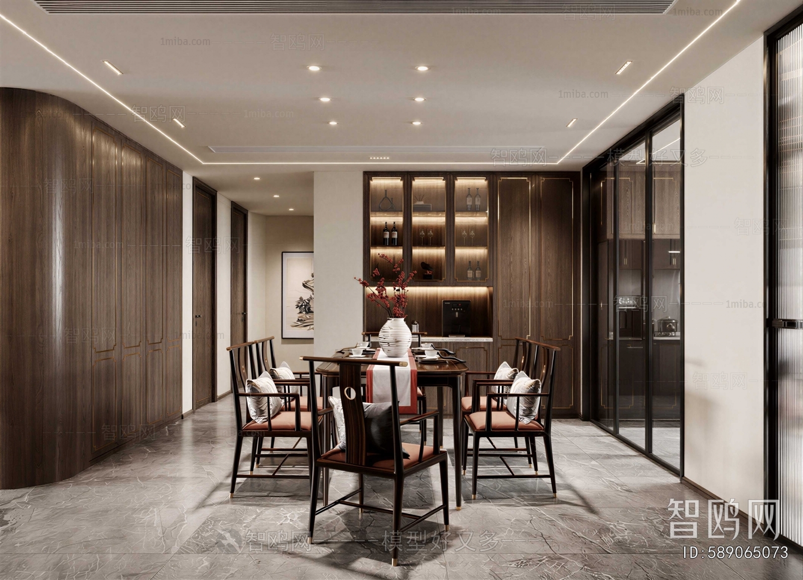 New Chinese Style Dining Room