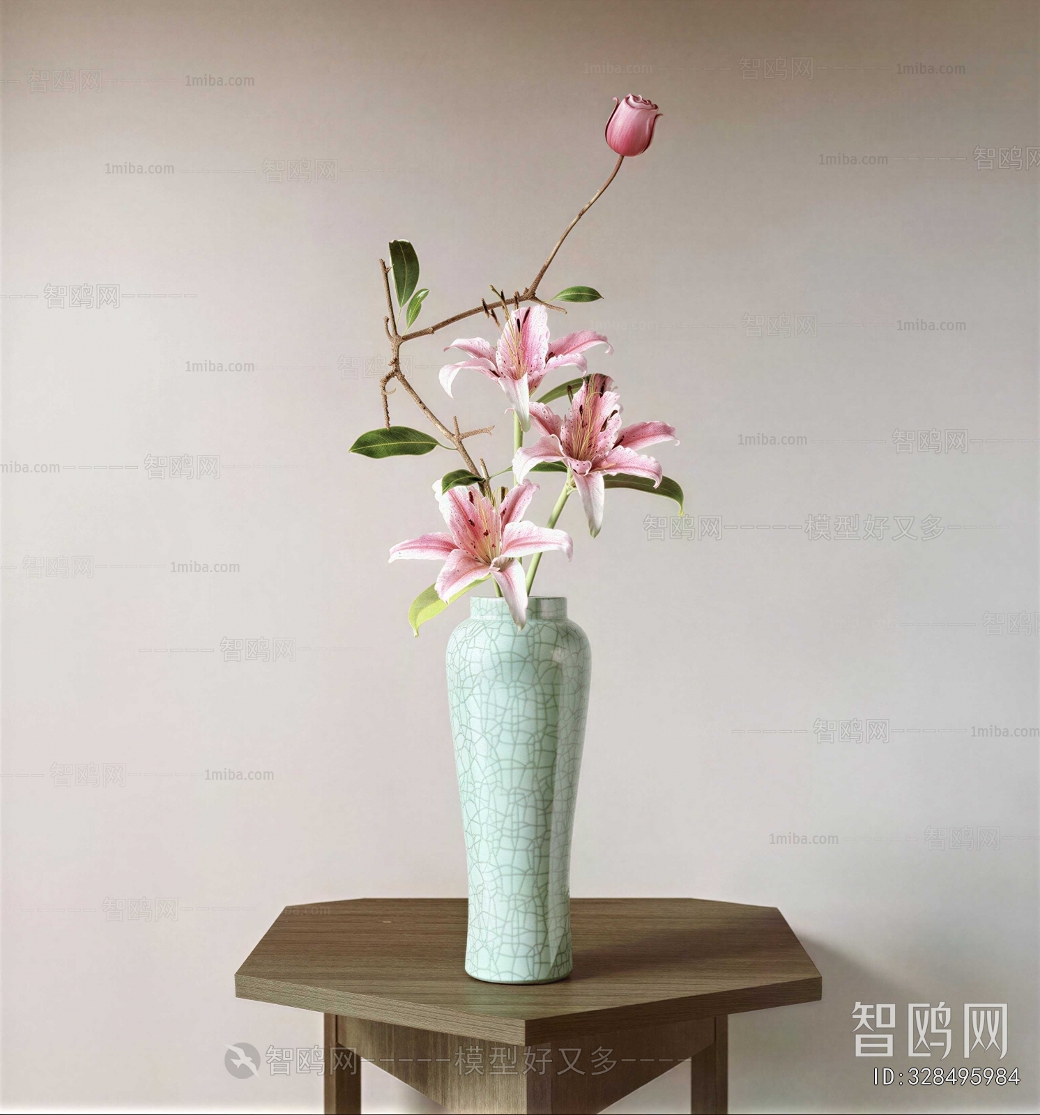 New Chinese Style Flower Arrangement