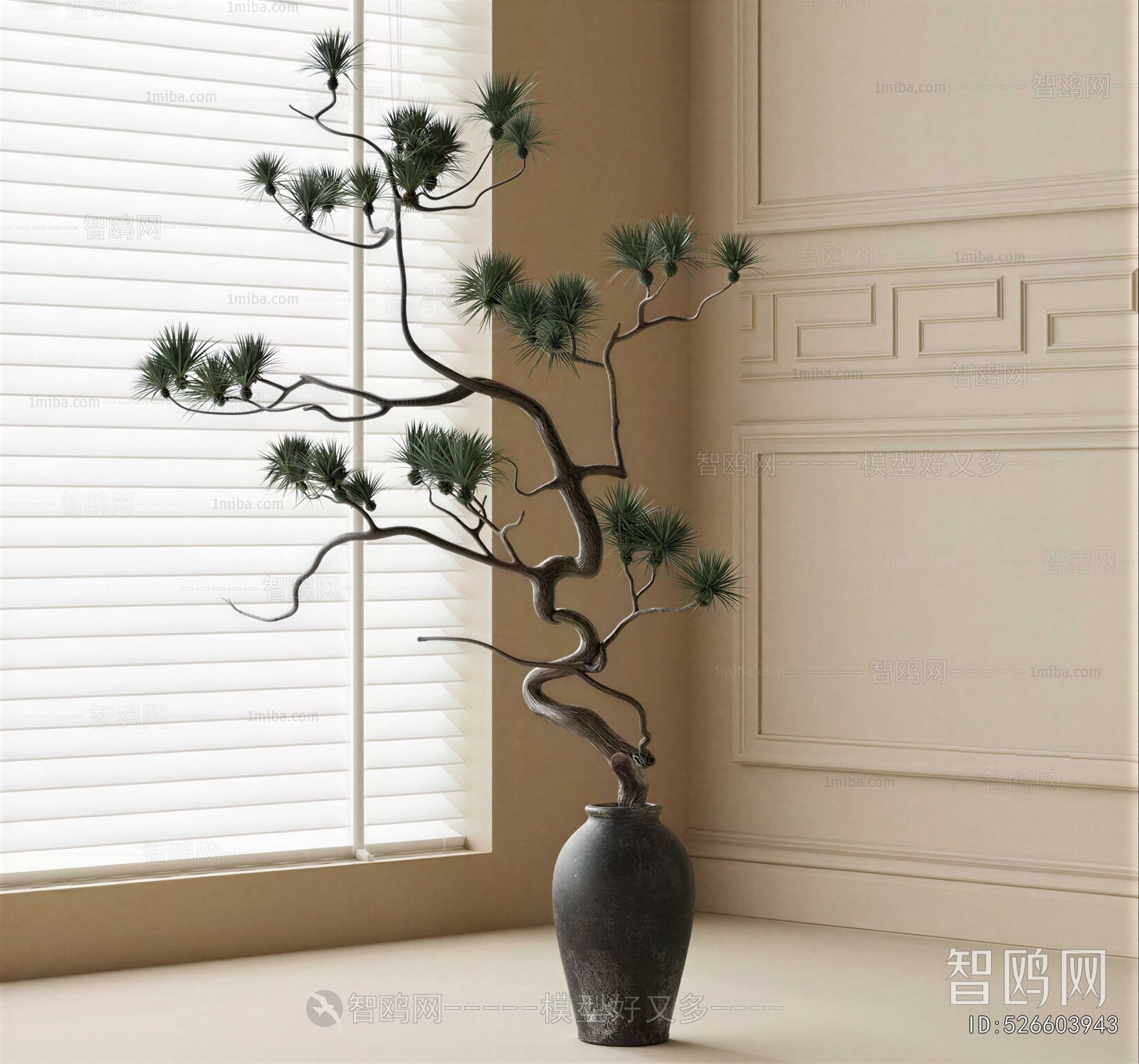 New Chinese Style Ground Green Plant Potted Plants