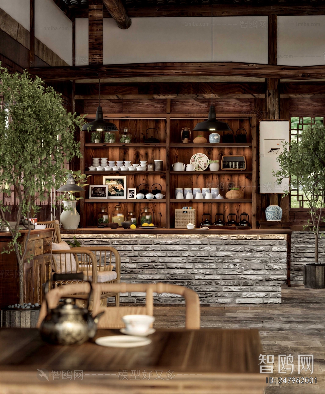 New Chinese Style Teahouse Tea House