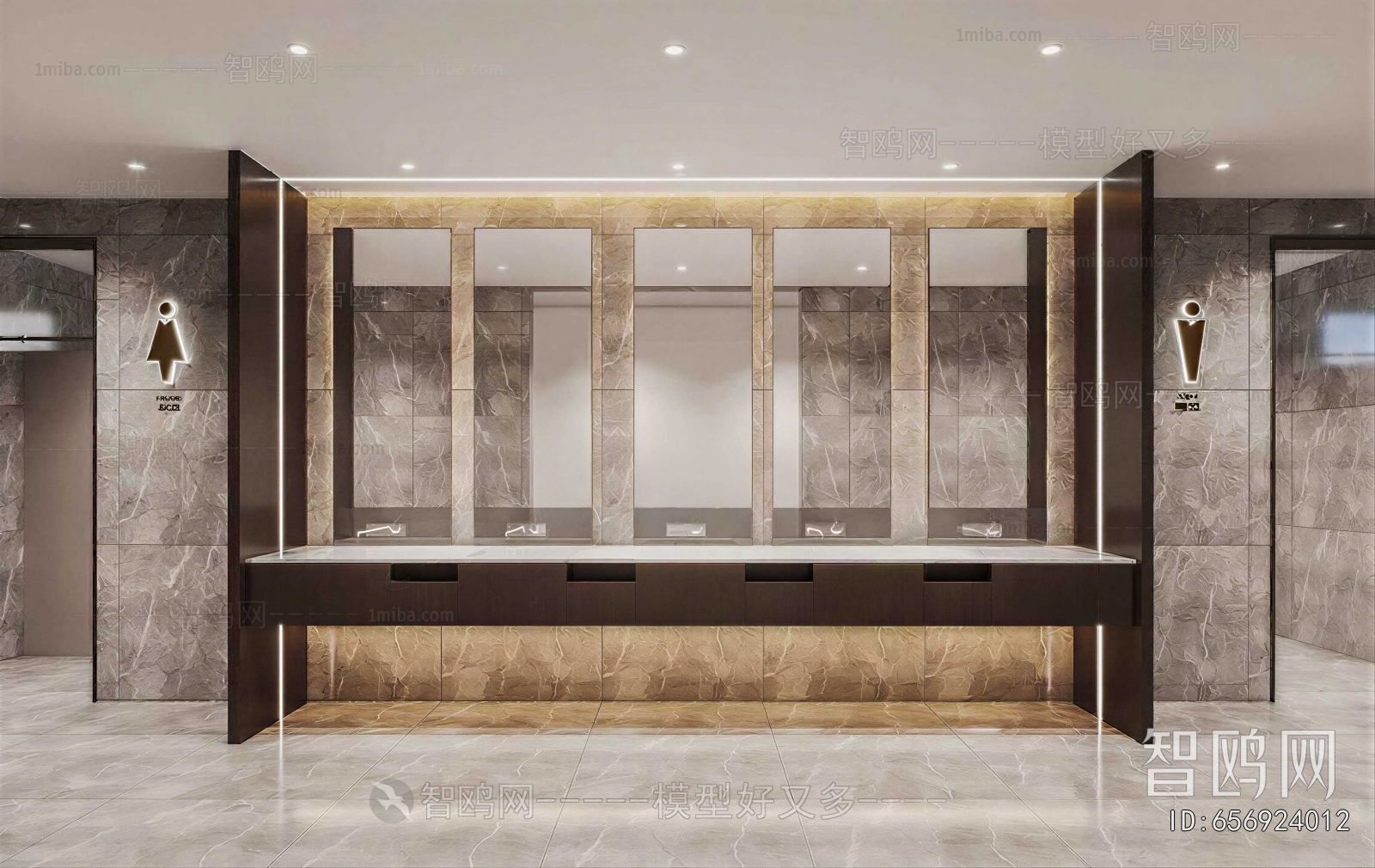 Modern Public Toilet