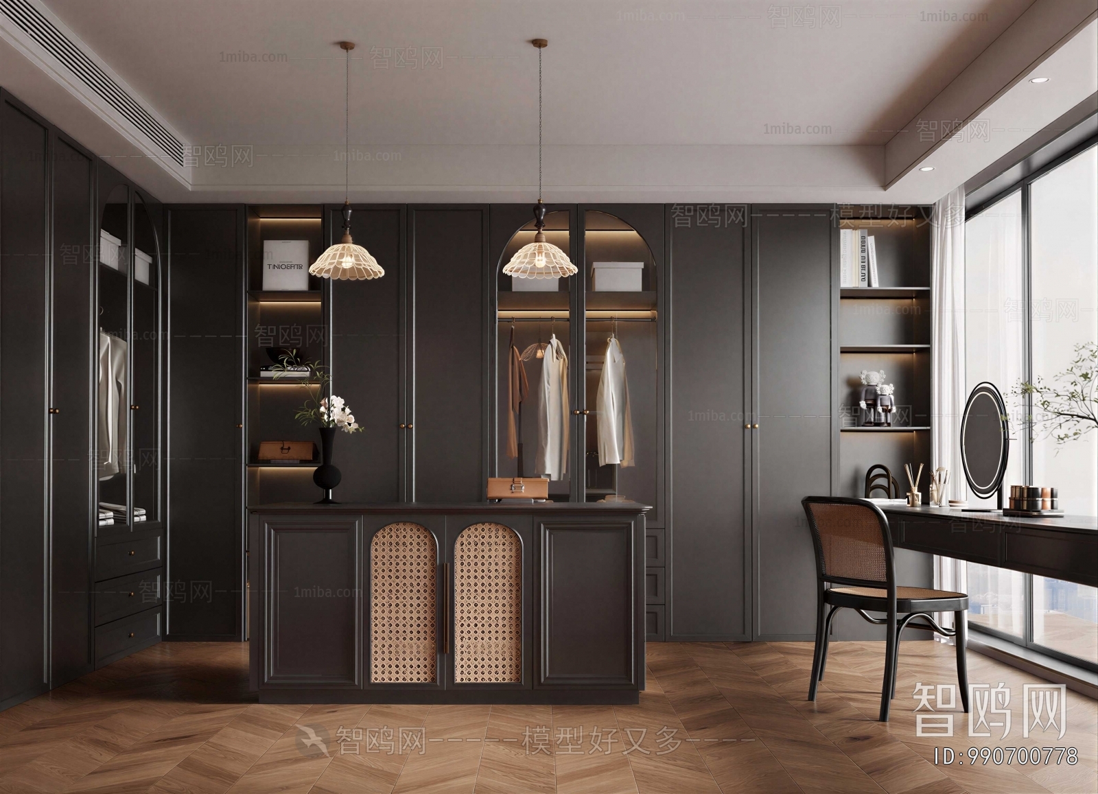 Modern Clothes Storage Area