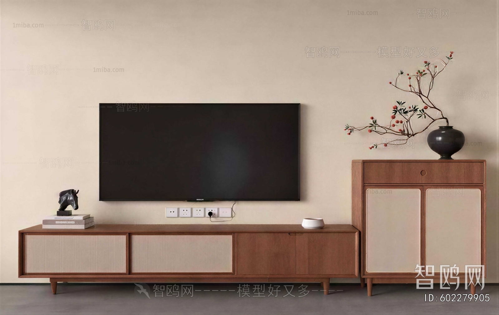 New Chinese Style TV Cabinet