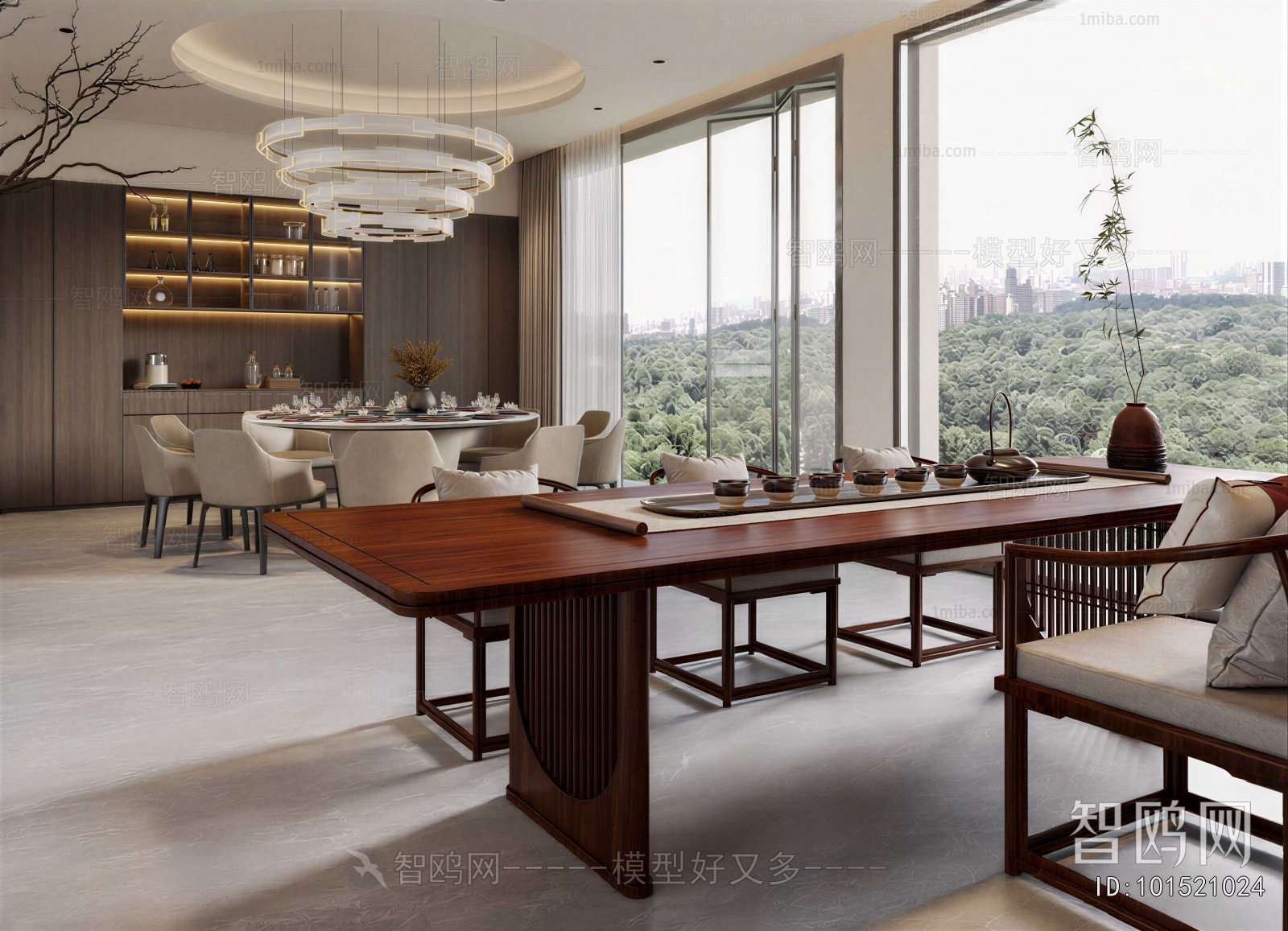 New Chinese Style Dining Room