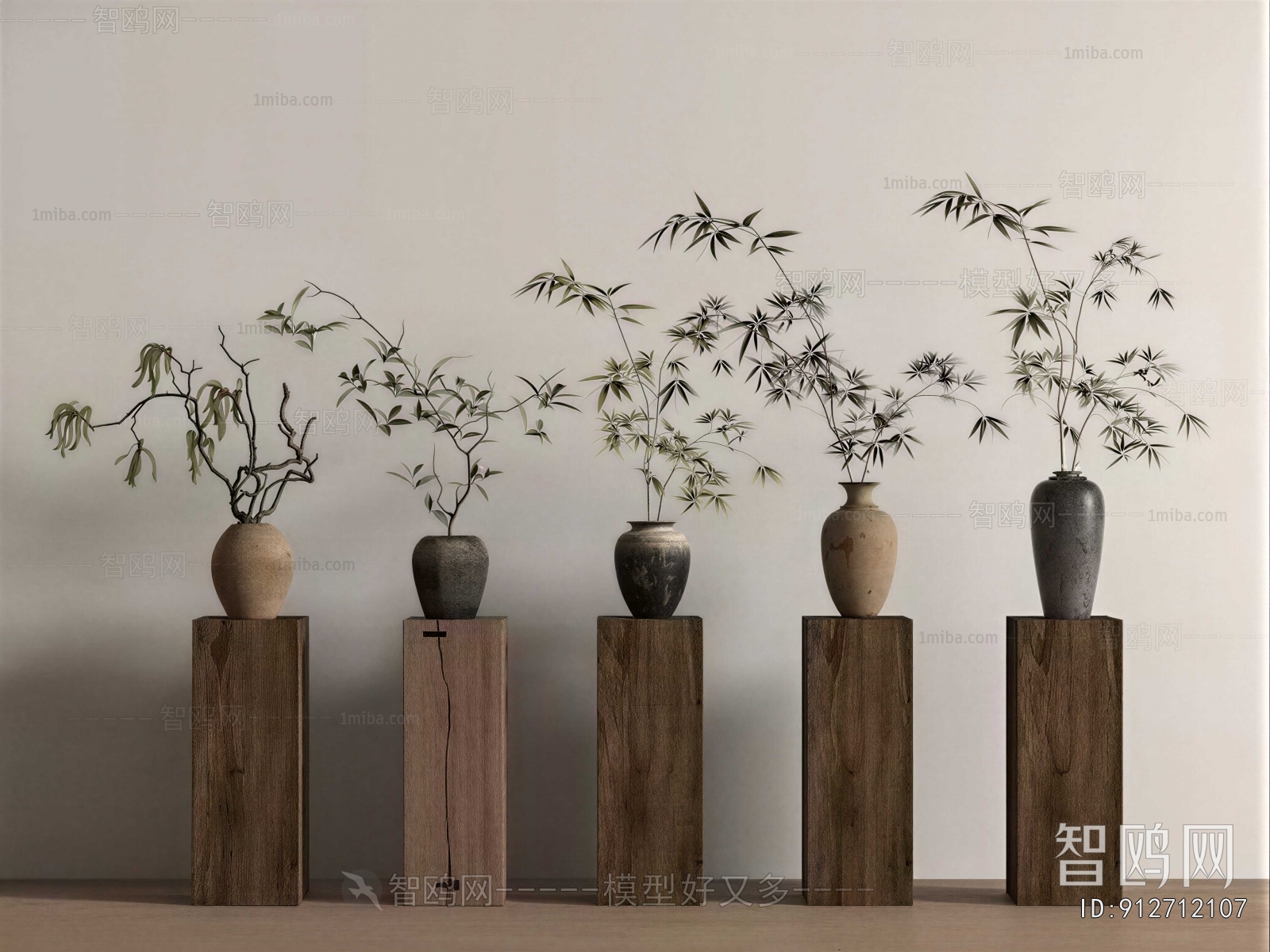 Wabi-sabi Style Dried Branch