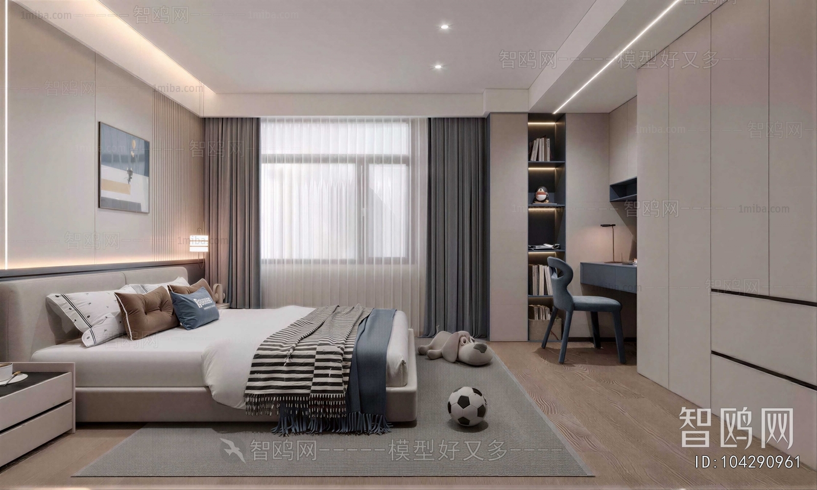 Modern Boy's Room And Son's Room