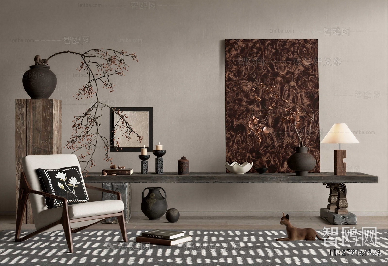 Wabi-sabi Style Console