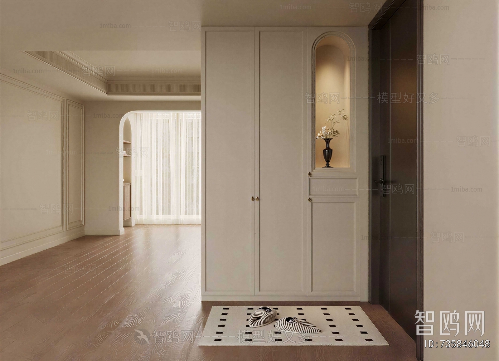 French Style Shoe Cabinet