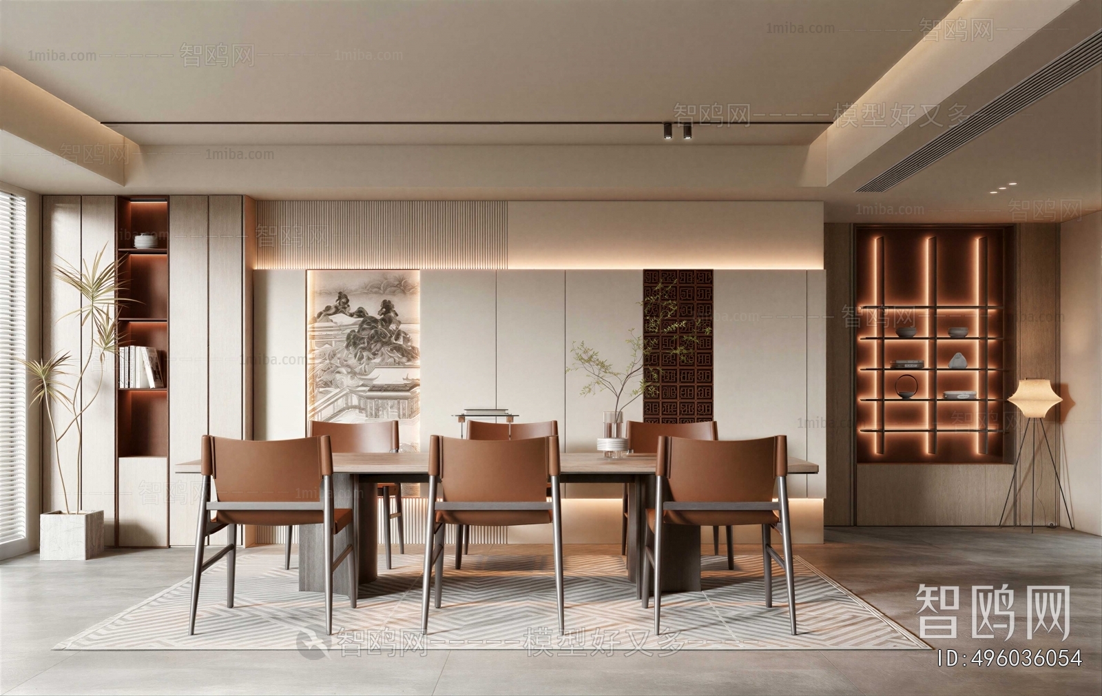 New Chinese Style Dining Room