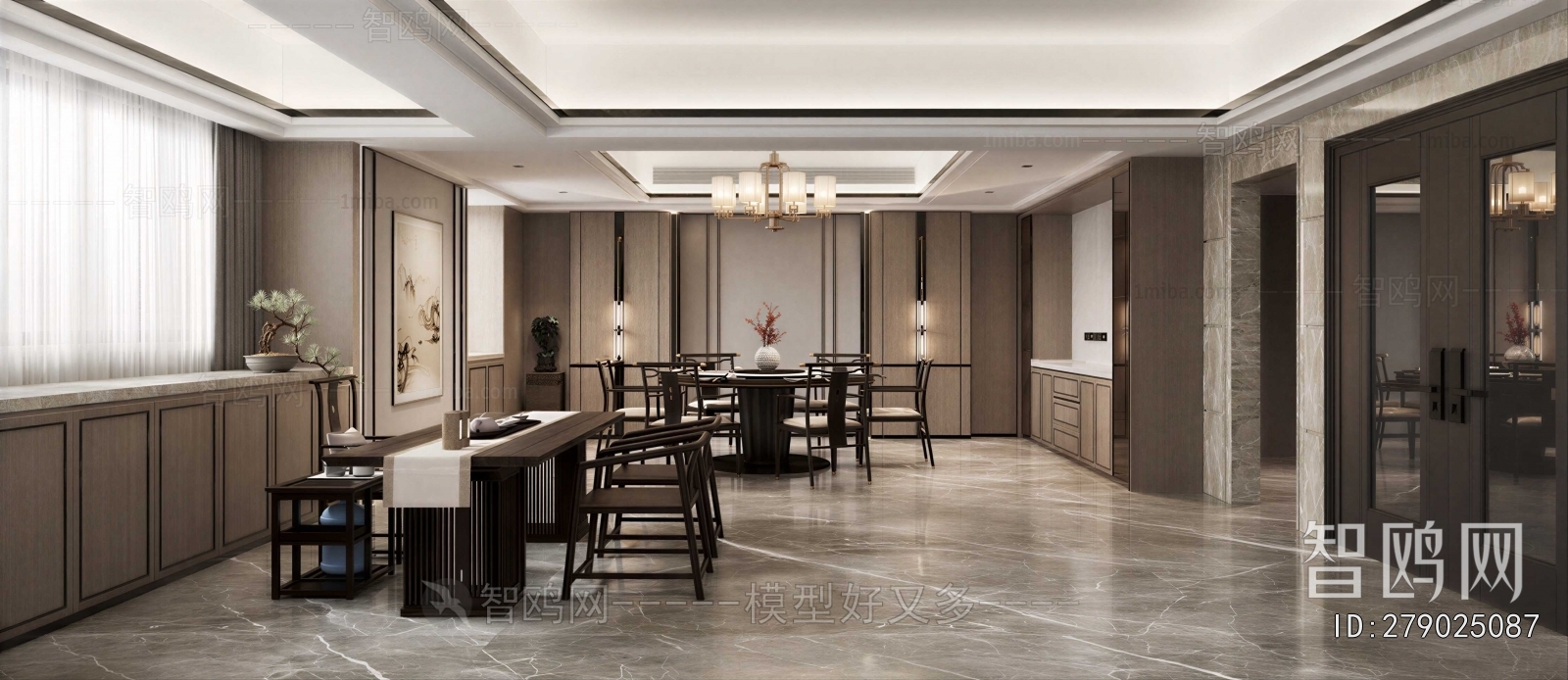 New Chinese Style Dining Room