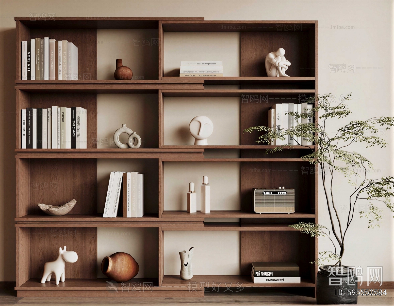 Wabi-sabi Style Bookshelf