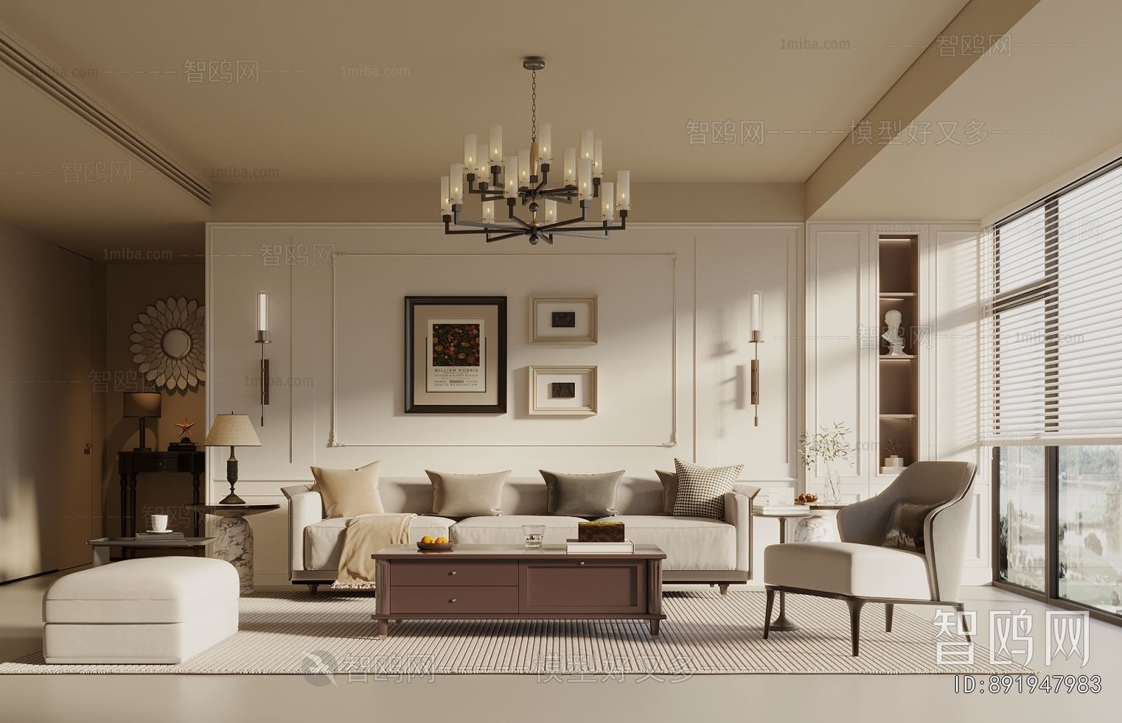 American Style A Living Room