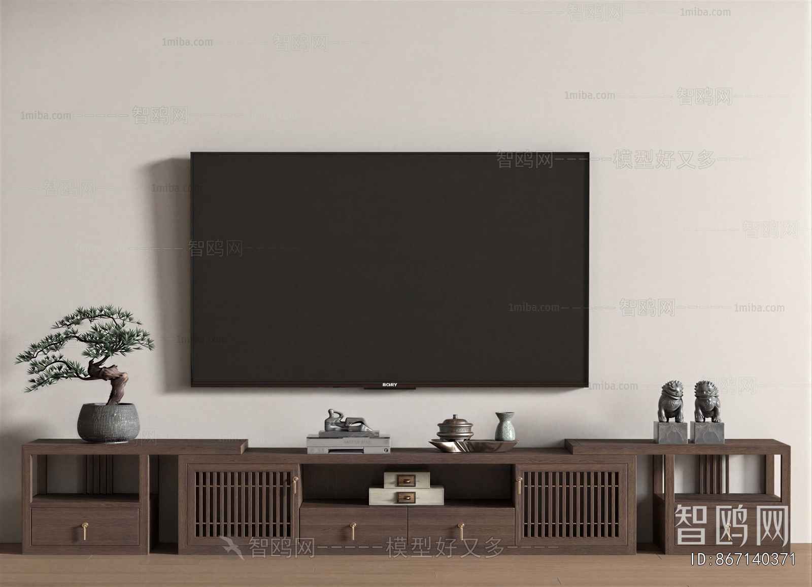 New Chinese Style TV Cabinet