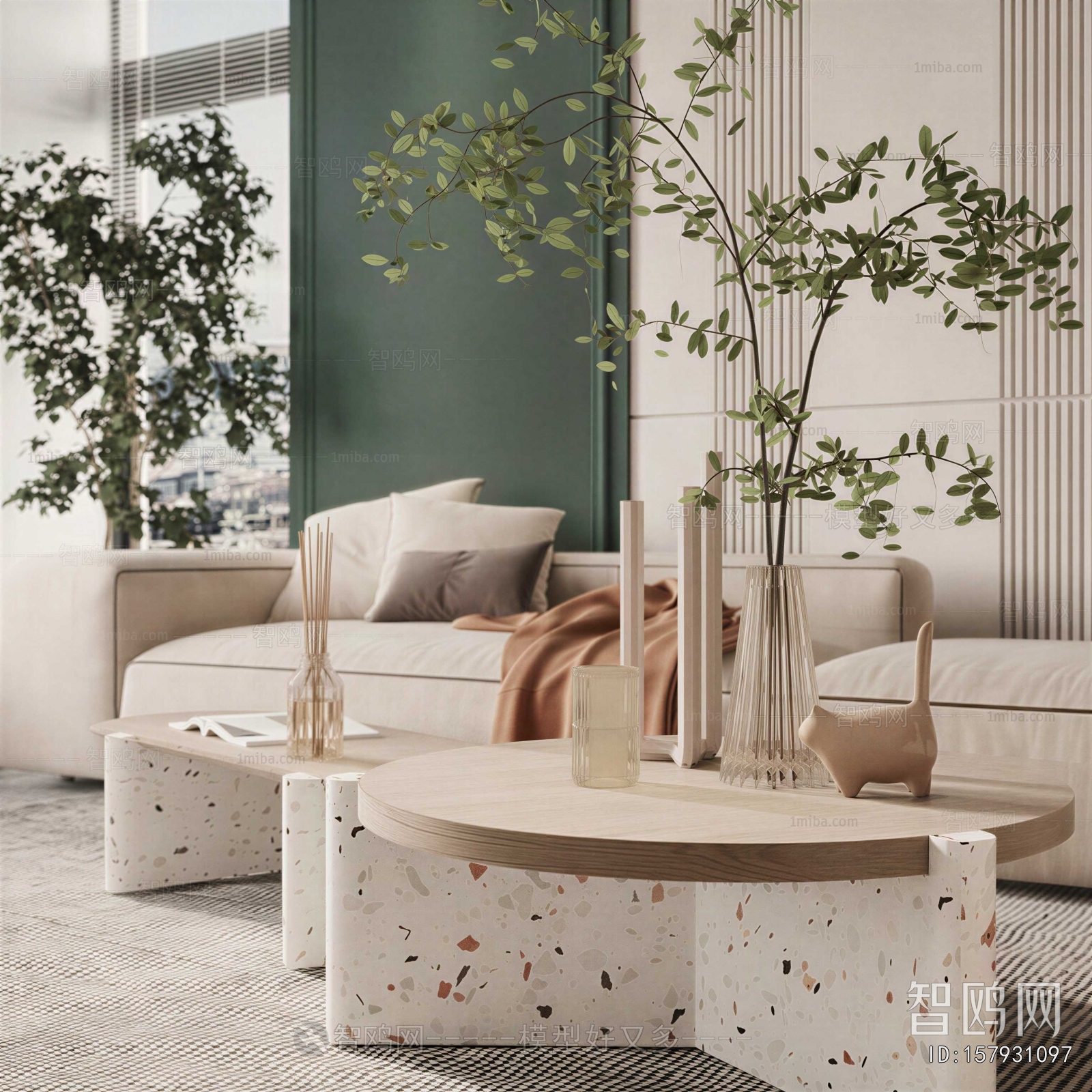 Modern Aquatic Green Plant