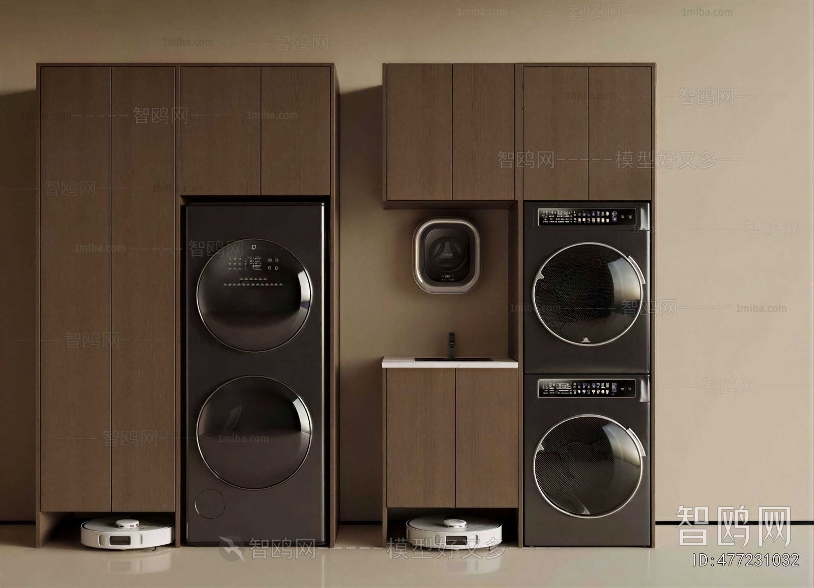 Modern Laundry Cabinet