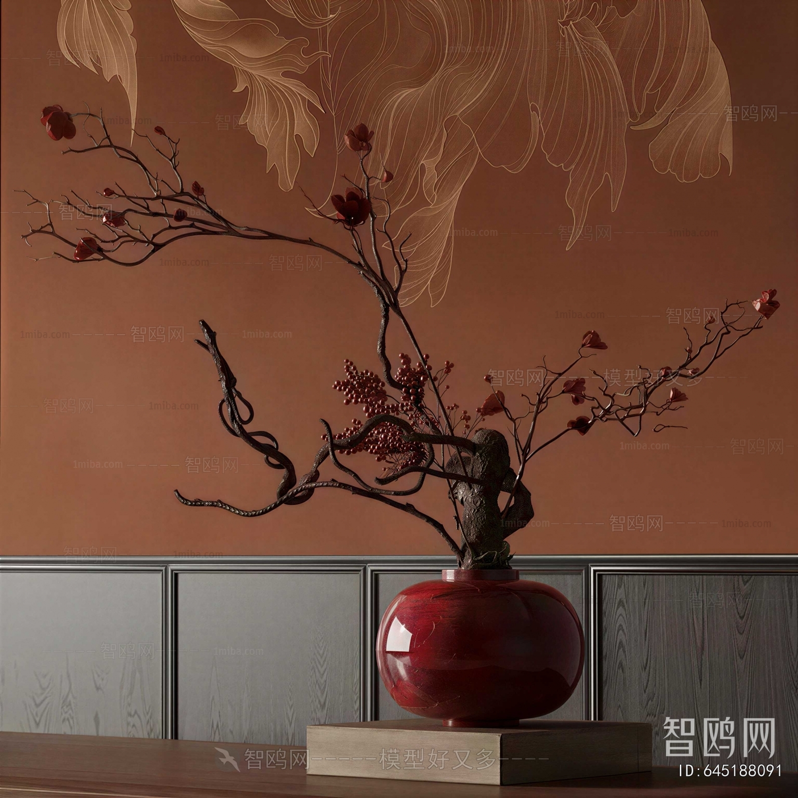 Wabi-sabi Style Dried Branch