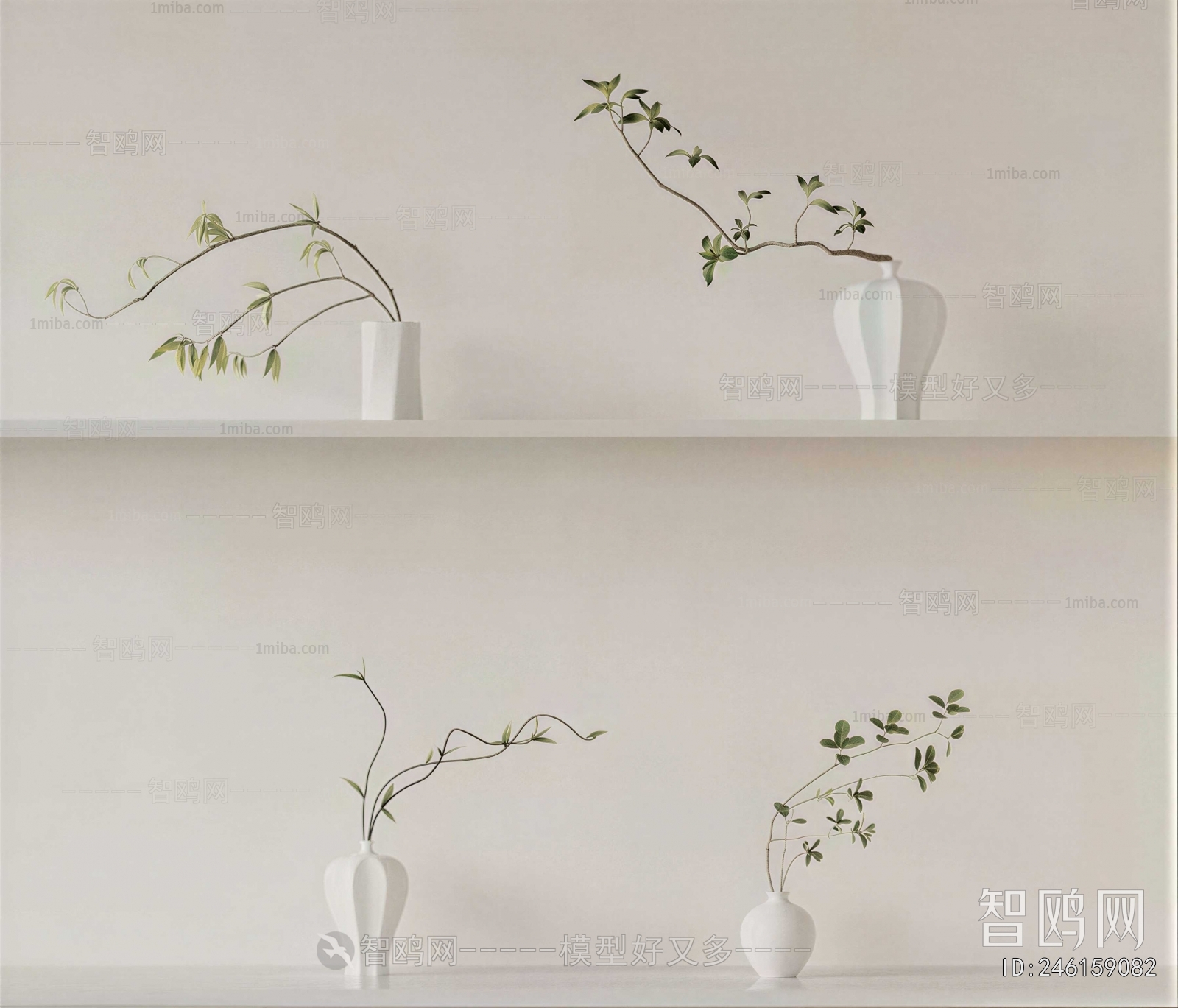 Modern Aquatic Green Plant