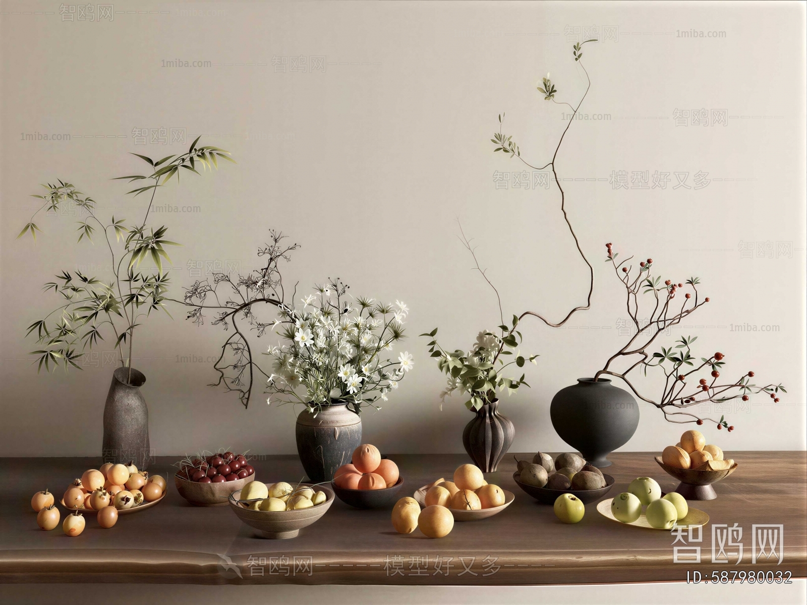 Wabi-sabi Style Flower Arrangement