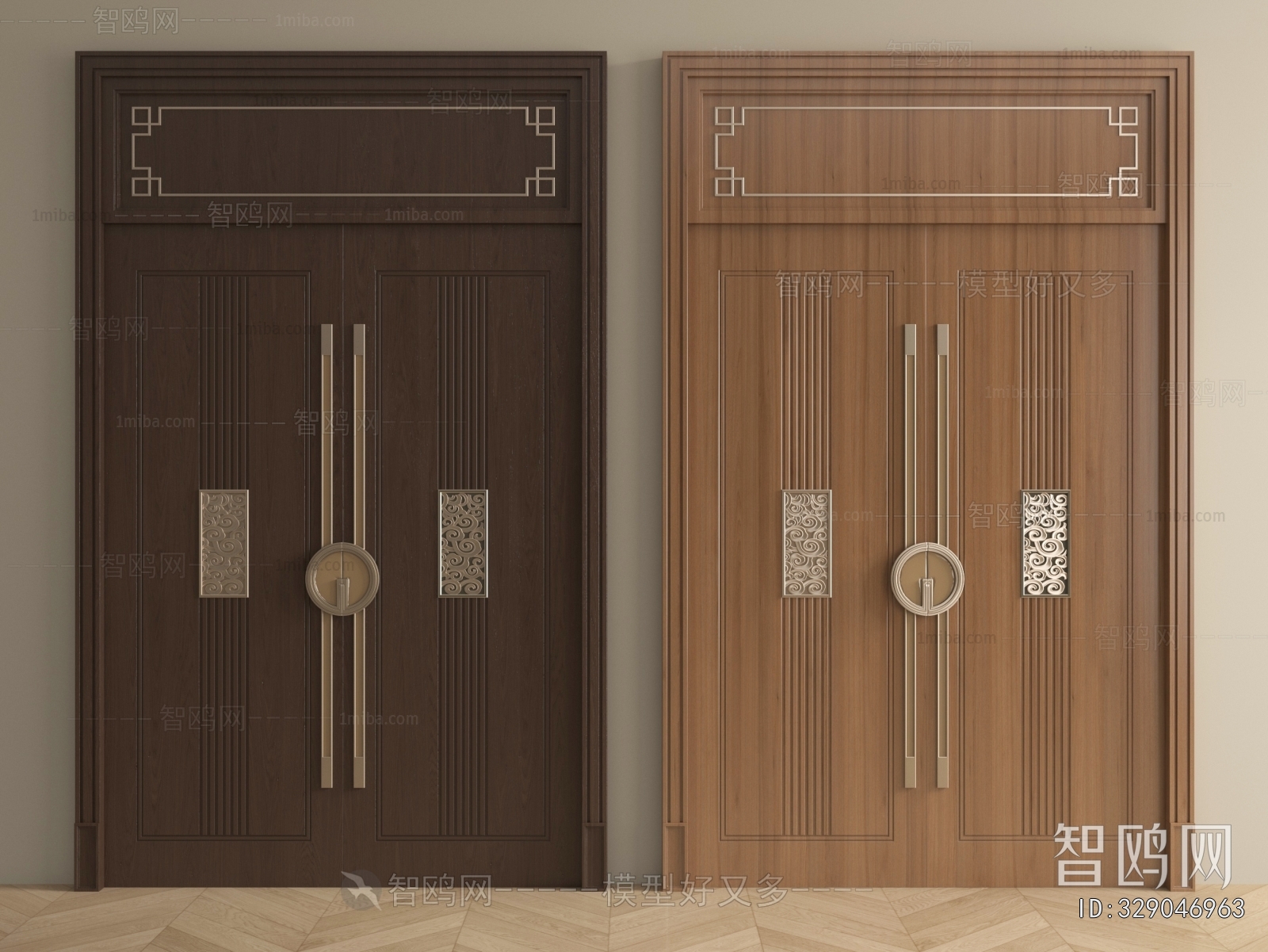 New Chinese Style Double Door