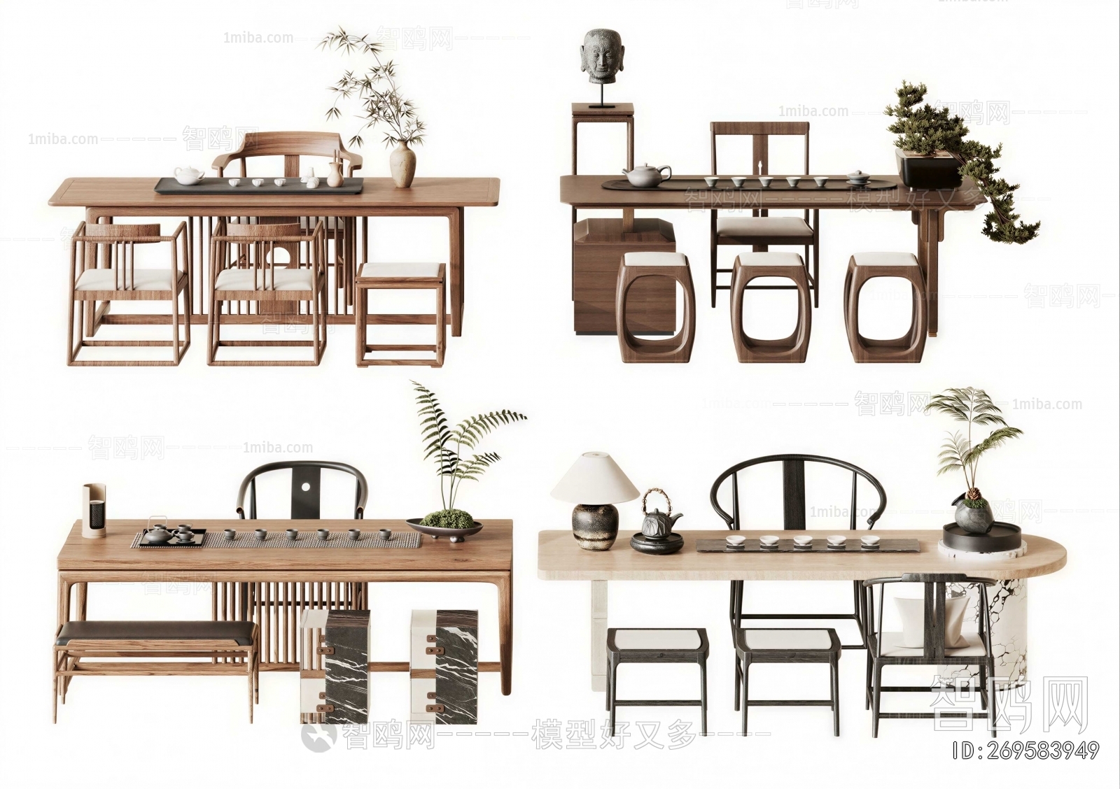 New Chinese Style Tea Tables And Chairs