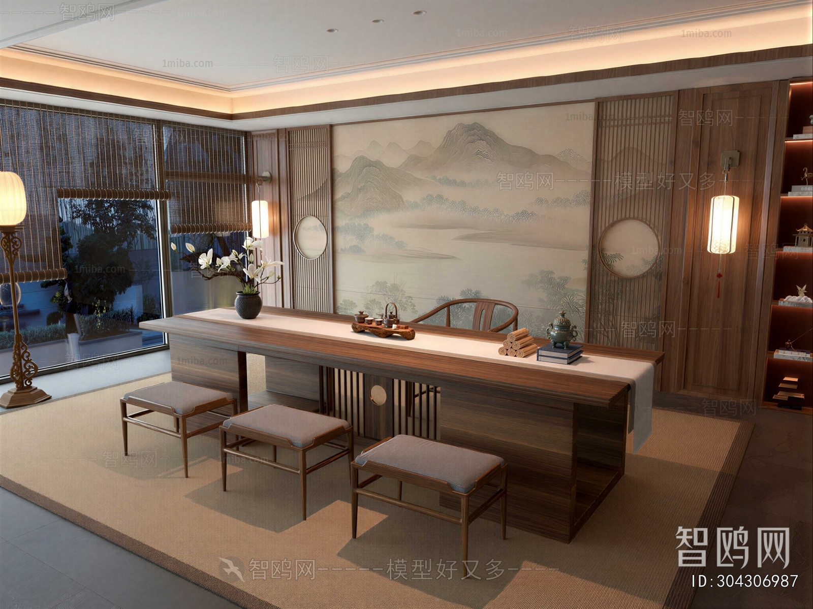 New Chinese Style Dining Room