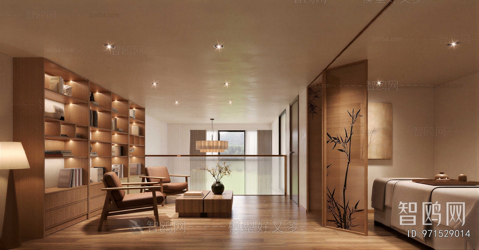 New Chinese Style Study Space