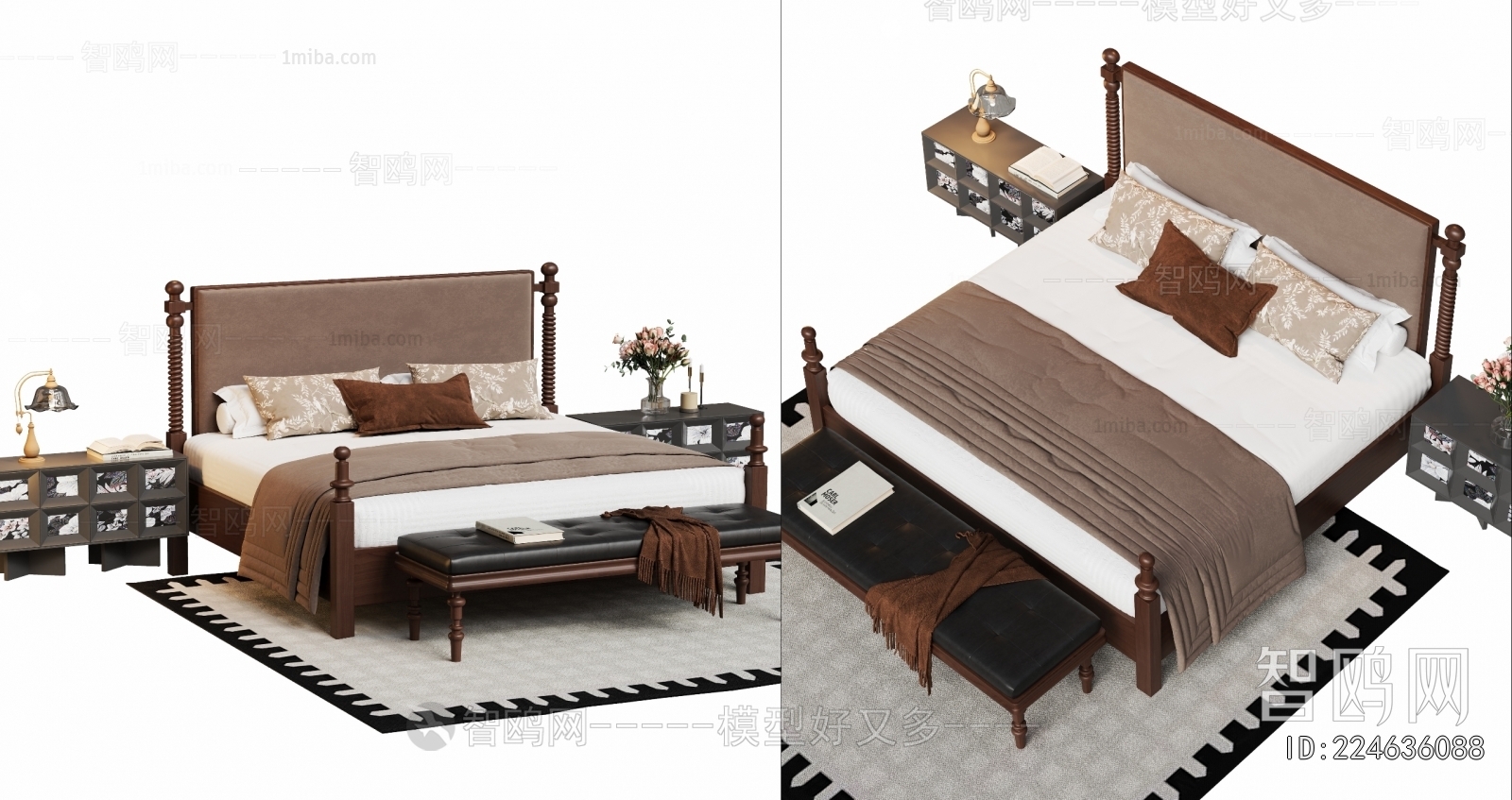 French Style Double Bed